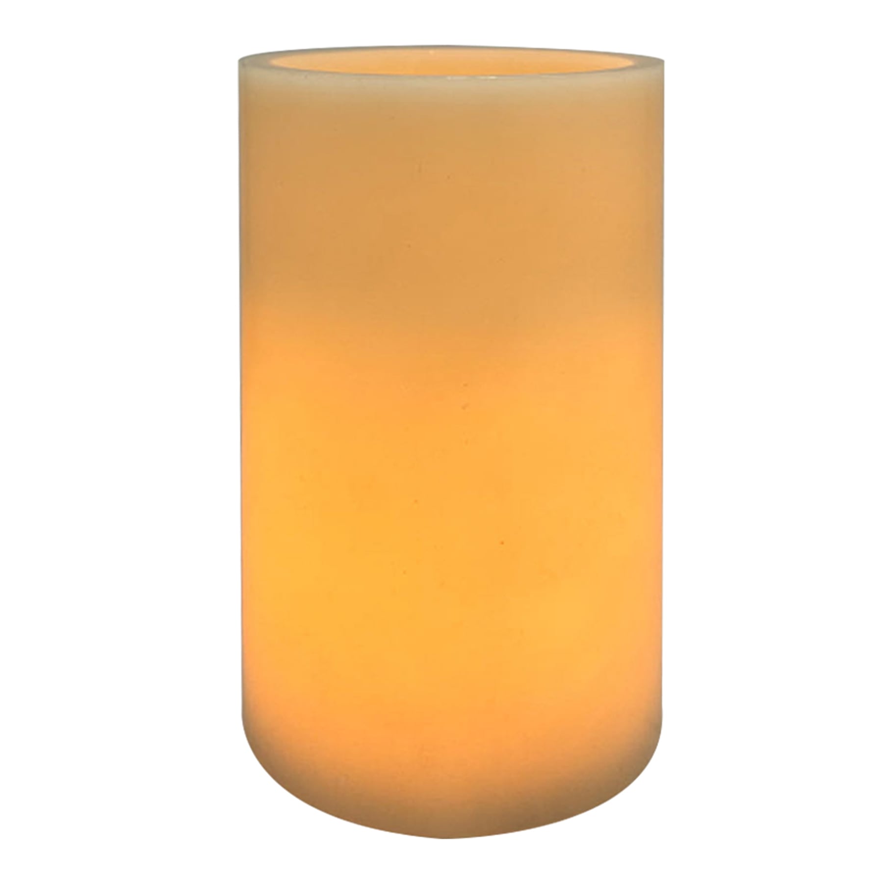 Ivory LED Flameless Pillar Candle, 5x8