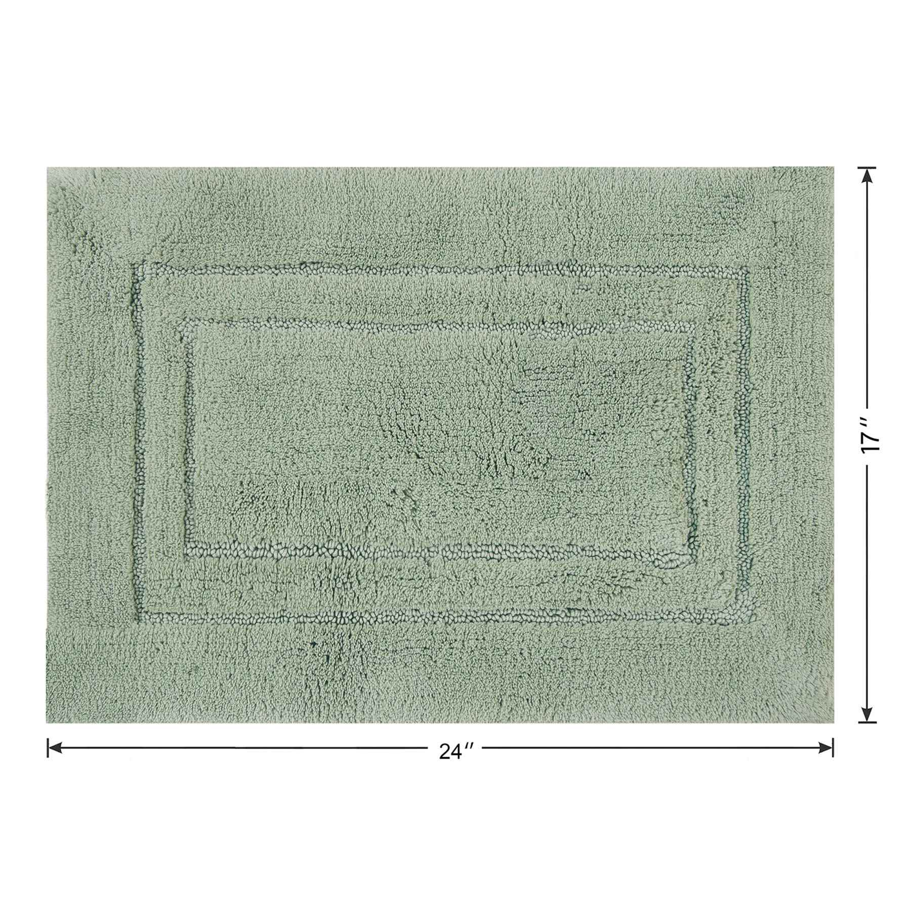 Honeybloom Racetrack Desert Sage Bath Rug, 17x24