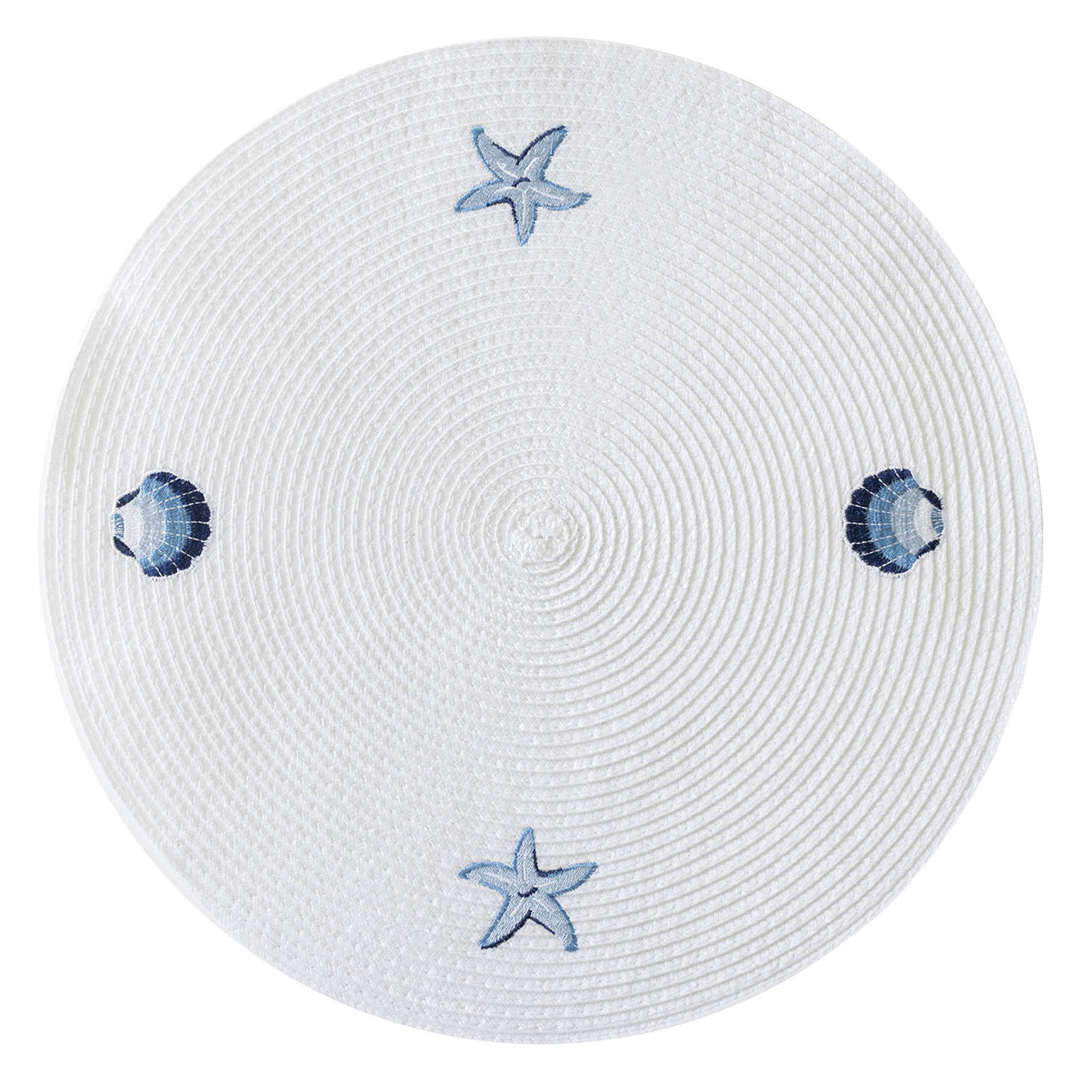 Marina White Embroidered Placemat, 15"