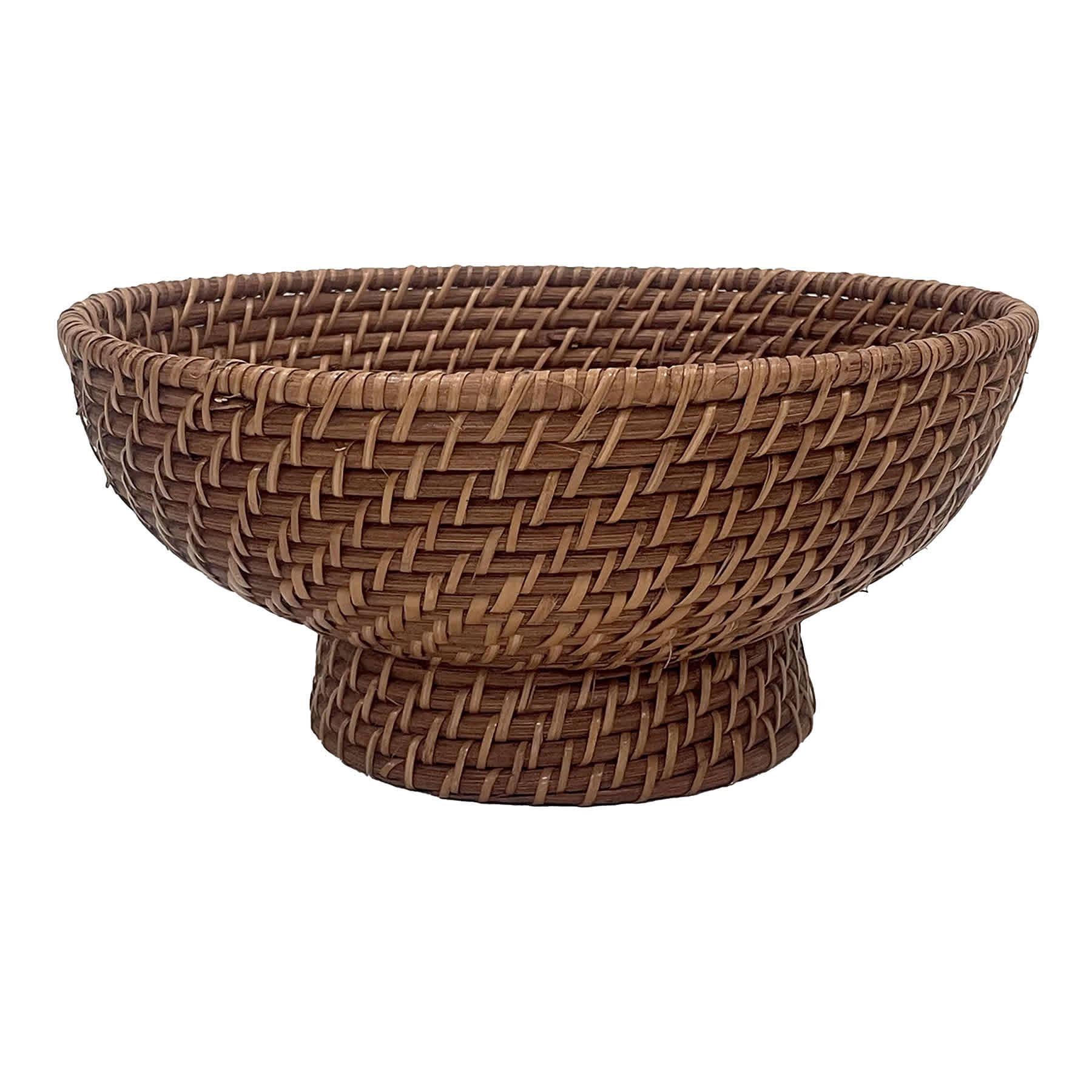 Rattan Wrapped Decorative Bowl, 11.8x5.9