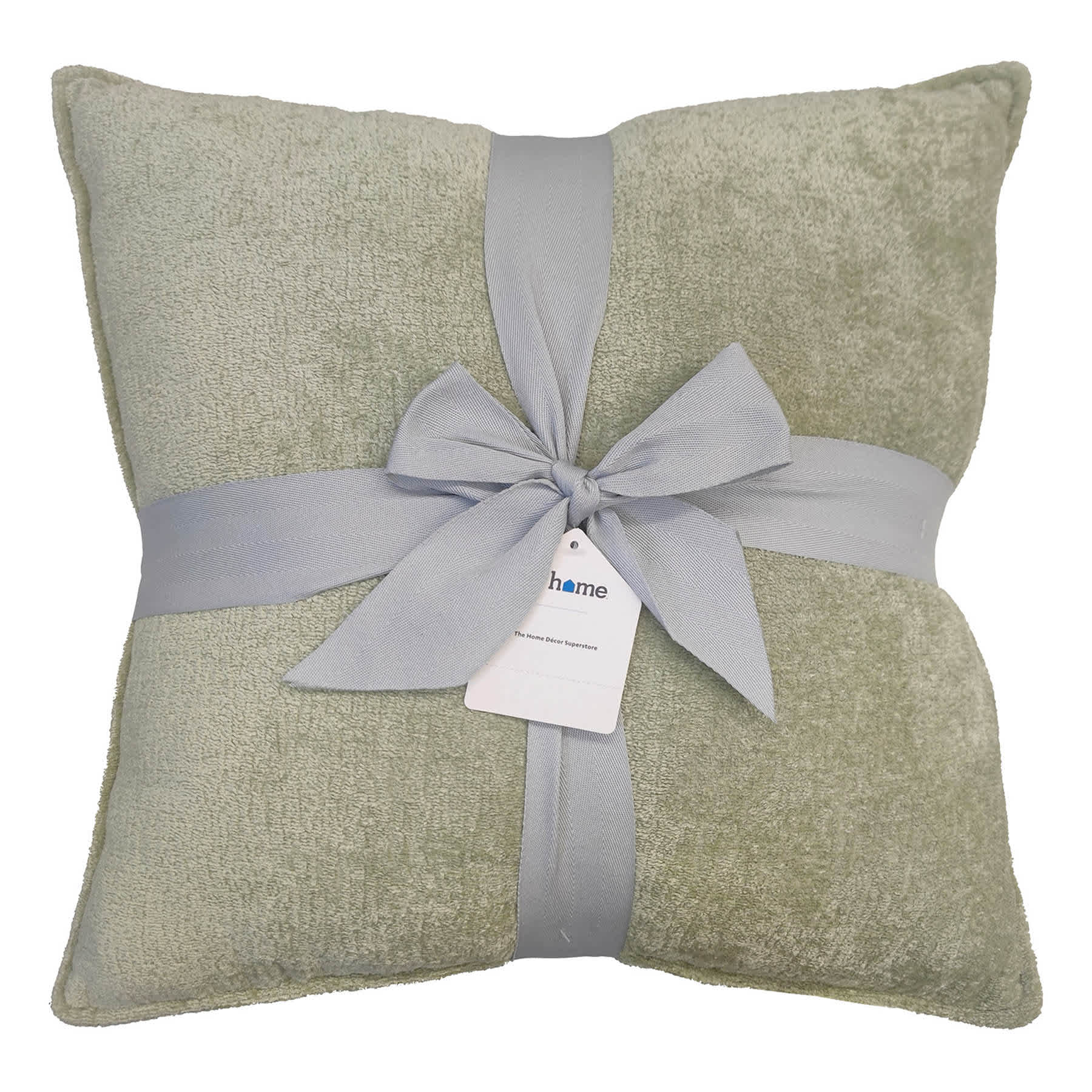 2-Pack Pear Green Textured Chenille Throw Pillows, 18"