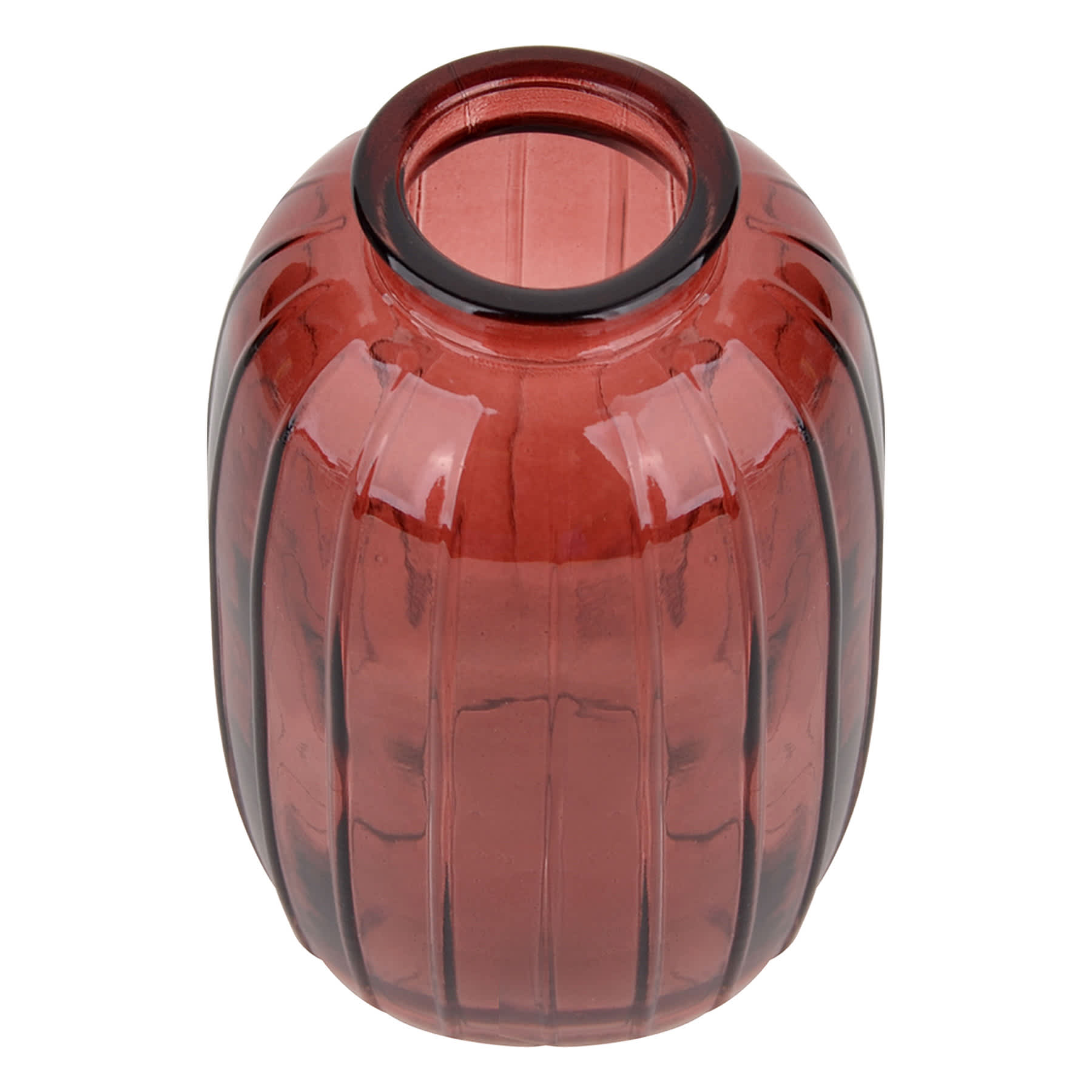 Red Glass Bud Vase, 5"