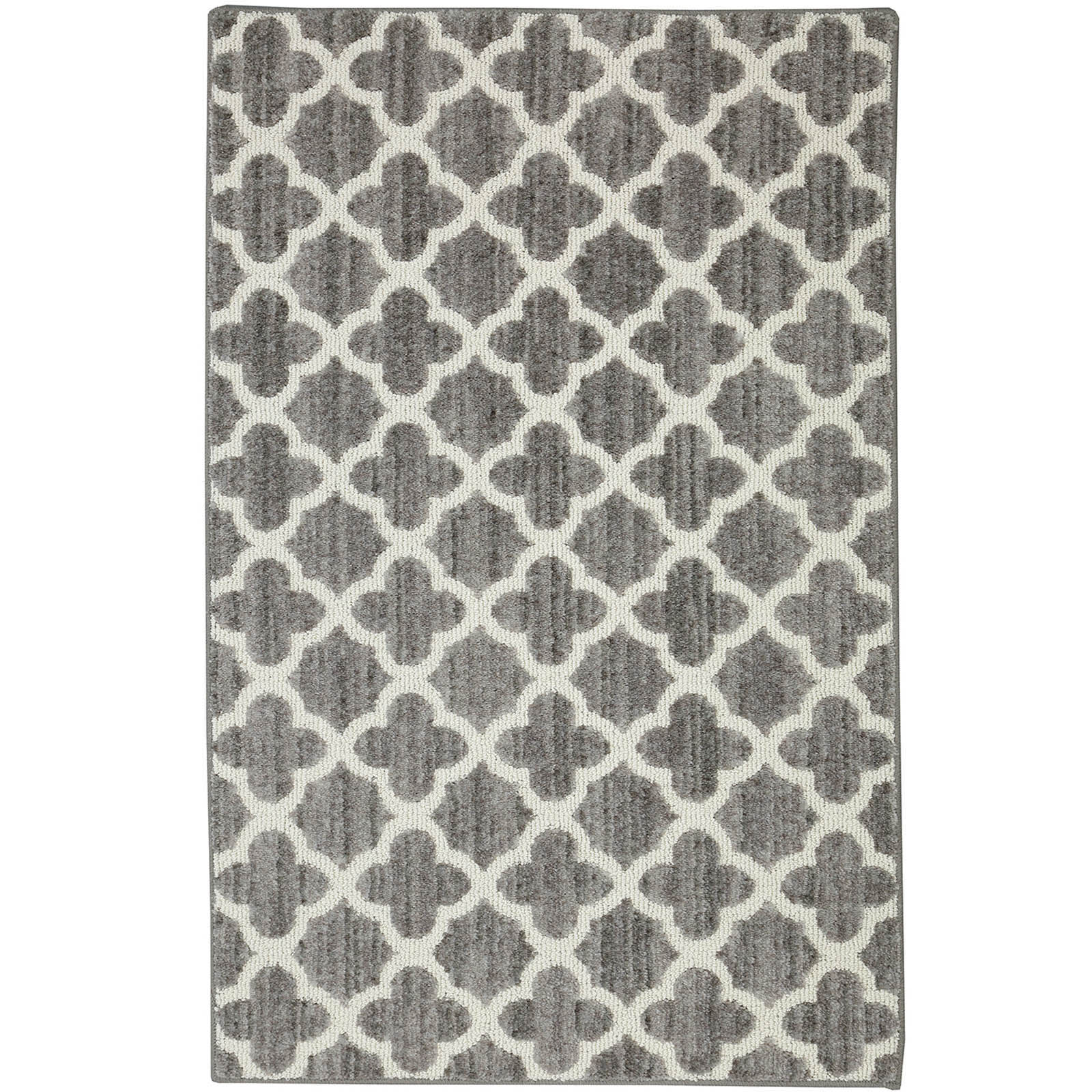 Madison Geometric Grey & Cream Accent Rug, 30x46