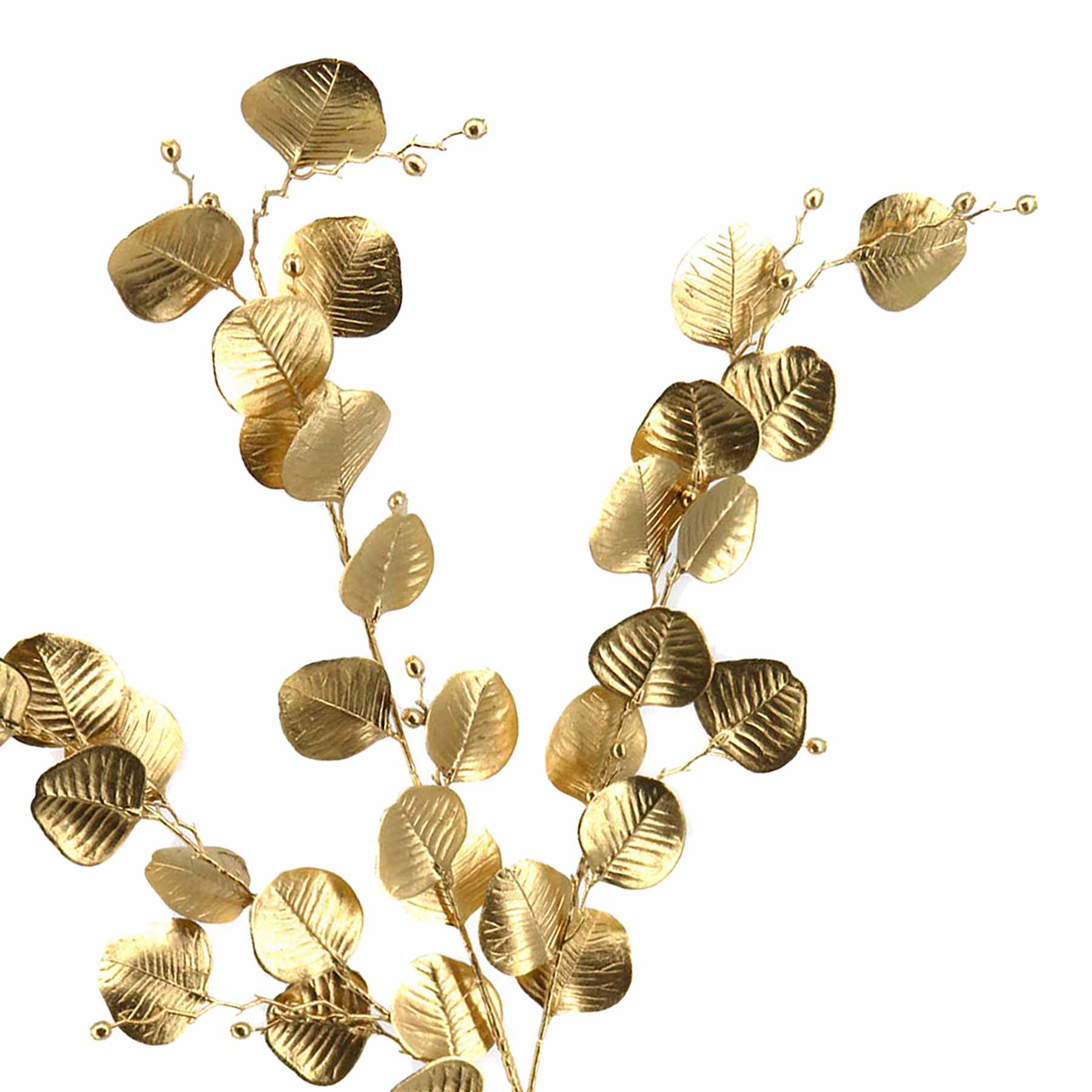 Gold Metallic Eucalyptus Spray, 31"