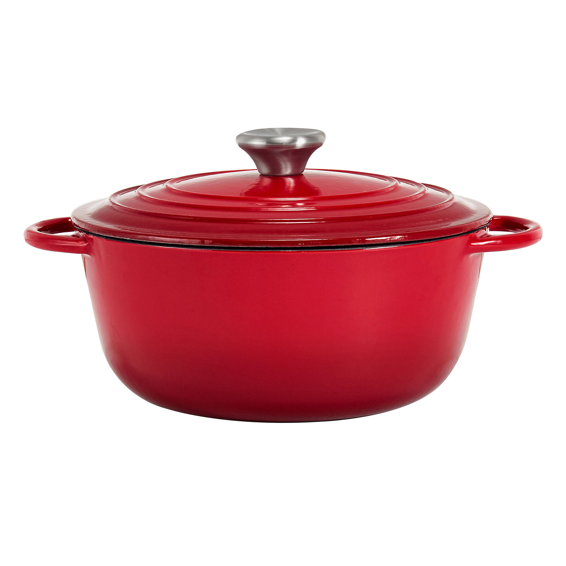 7-Quart Enameled Cast Iron Dutch Oven, Red