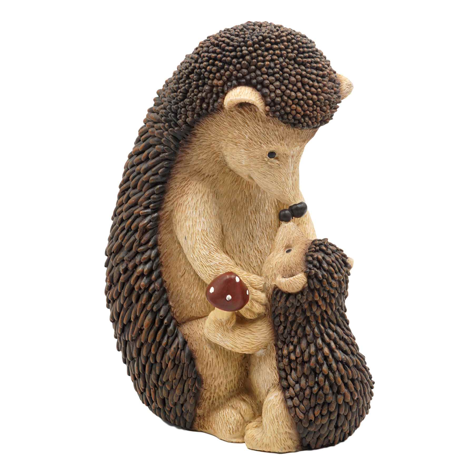Hedgehogs Outdoor Garden Statue, 10"