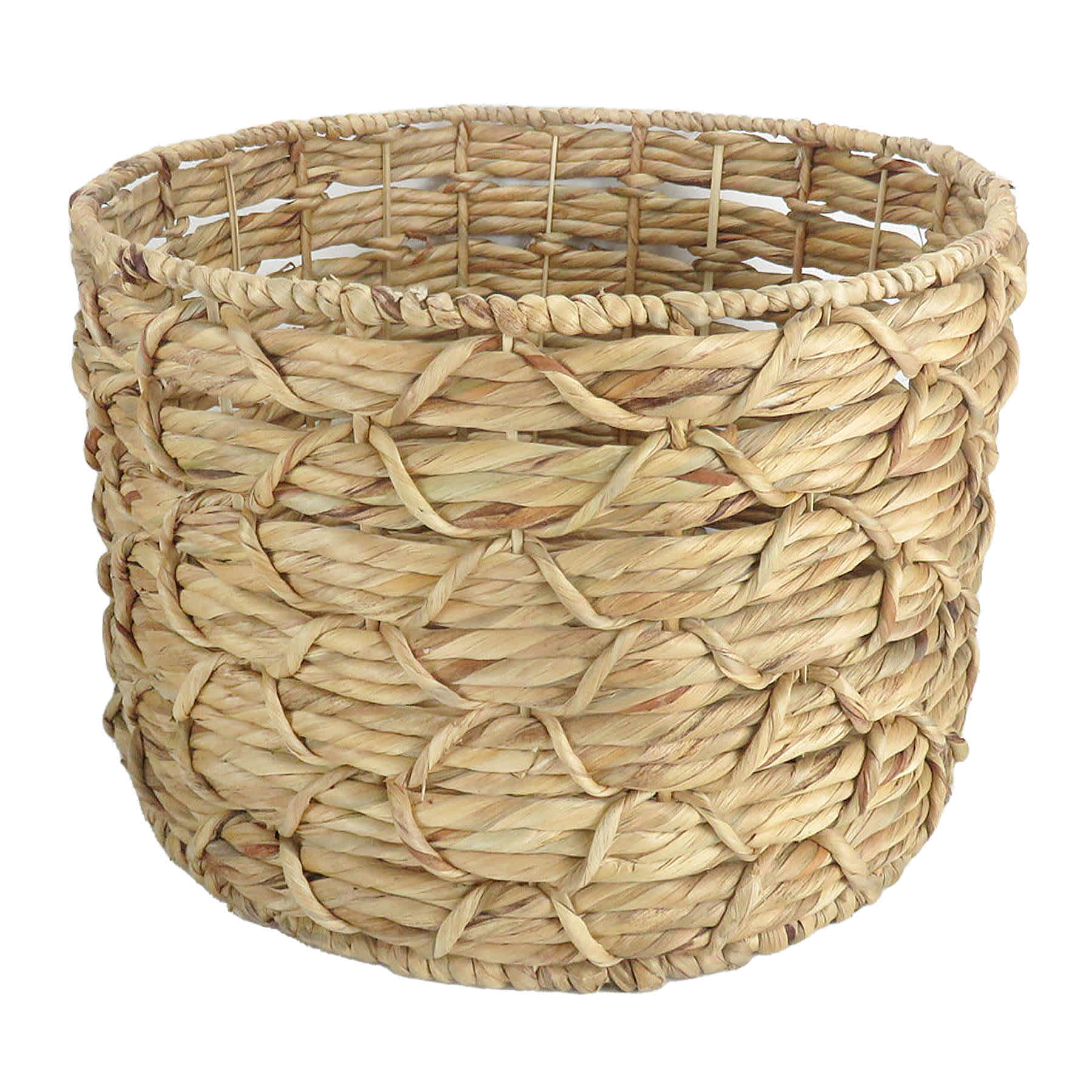 Found & Fable Kai Round X Weave Storage Basket, Large