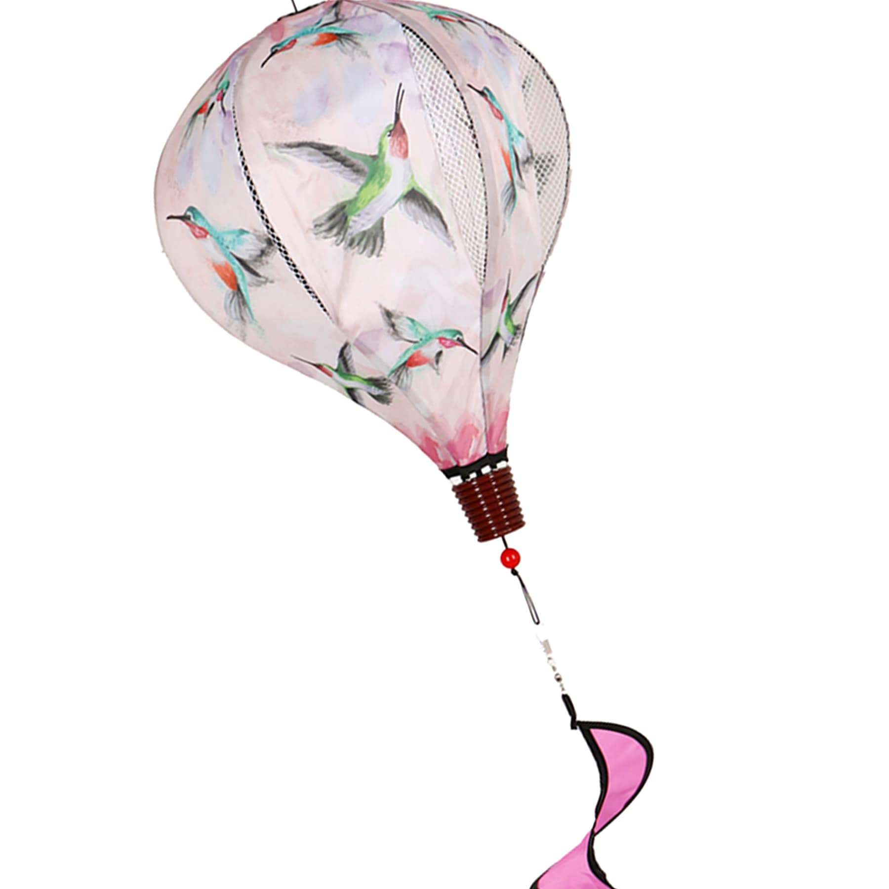 Hummingbird Balloon Hanging Wind Spinner, 55"