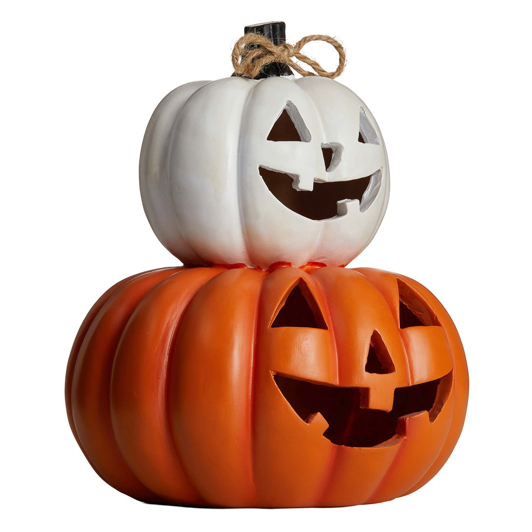Happy Haunting LED Pumpkin Stack, 10.25"