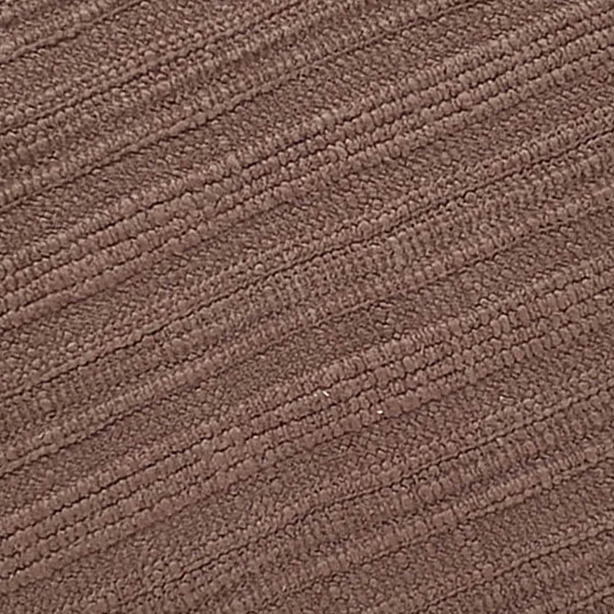 Honeybloom Brown Striped Slub Round Throw Pillow, 16"