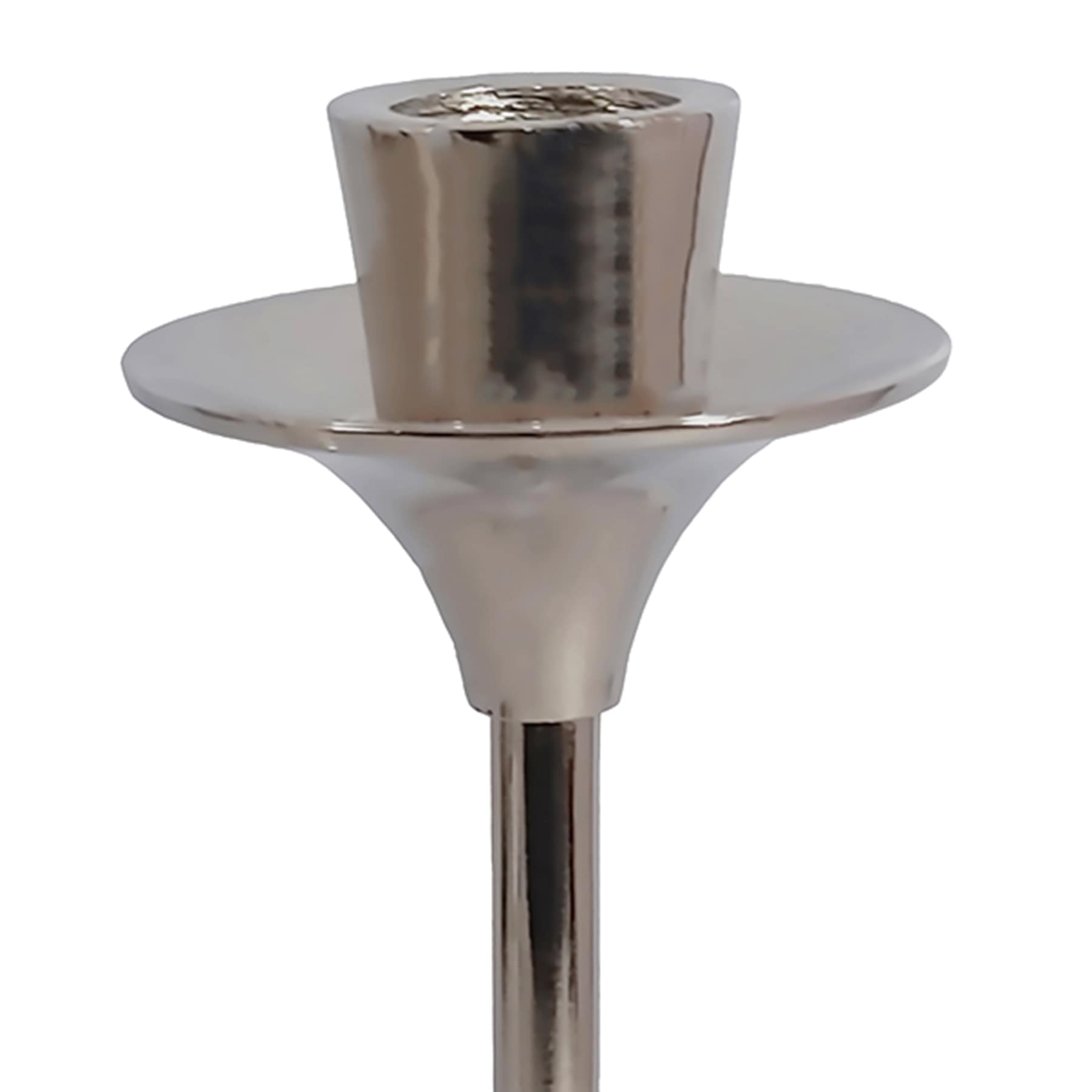 Silver Taper Candle Holder, 10"