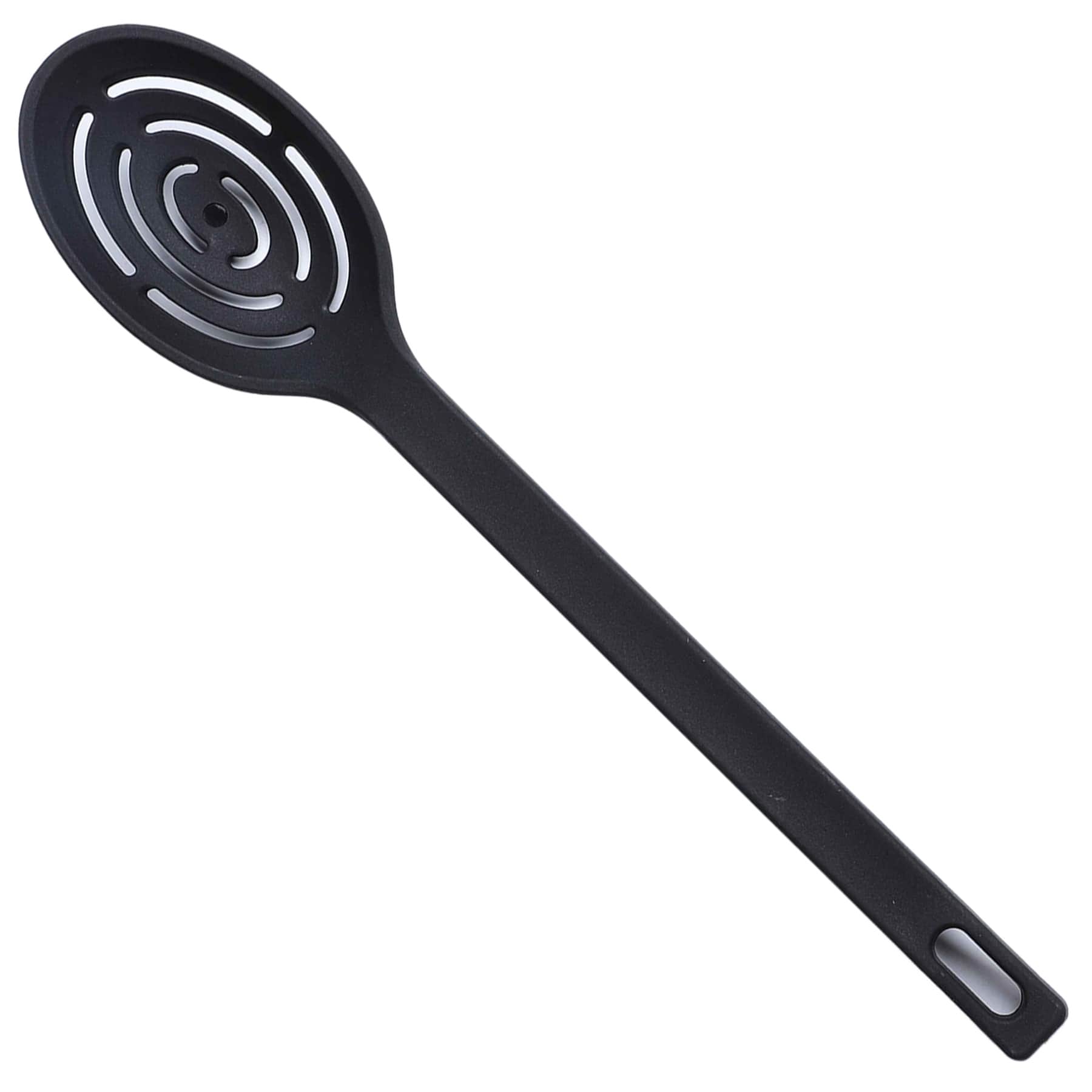 Black Nylon Slotted Serving Spoon