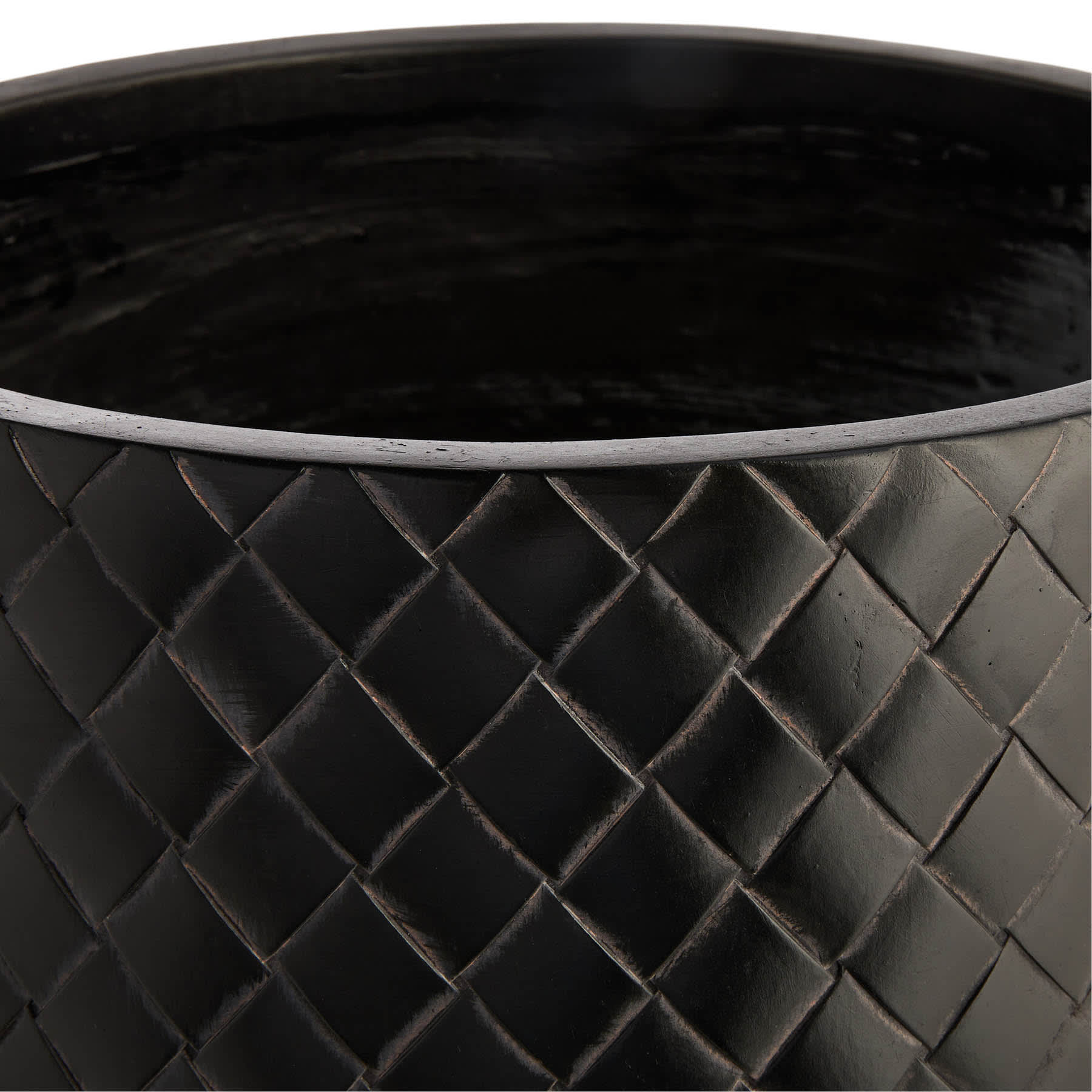 Oxnard Tall Black Outdoor Planter, Extra Large