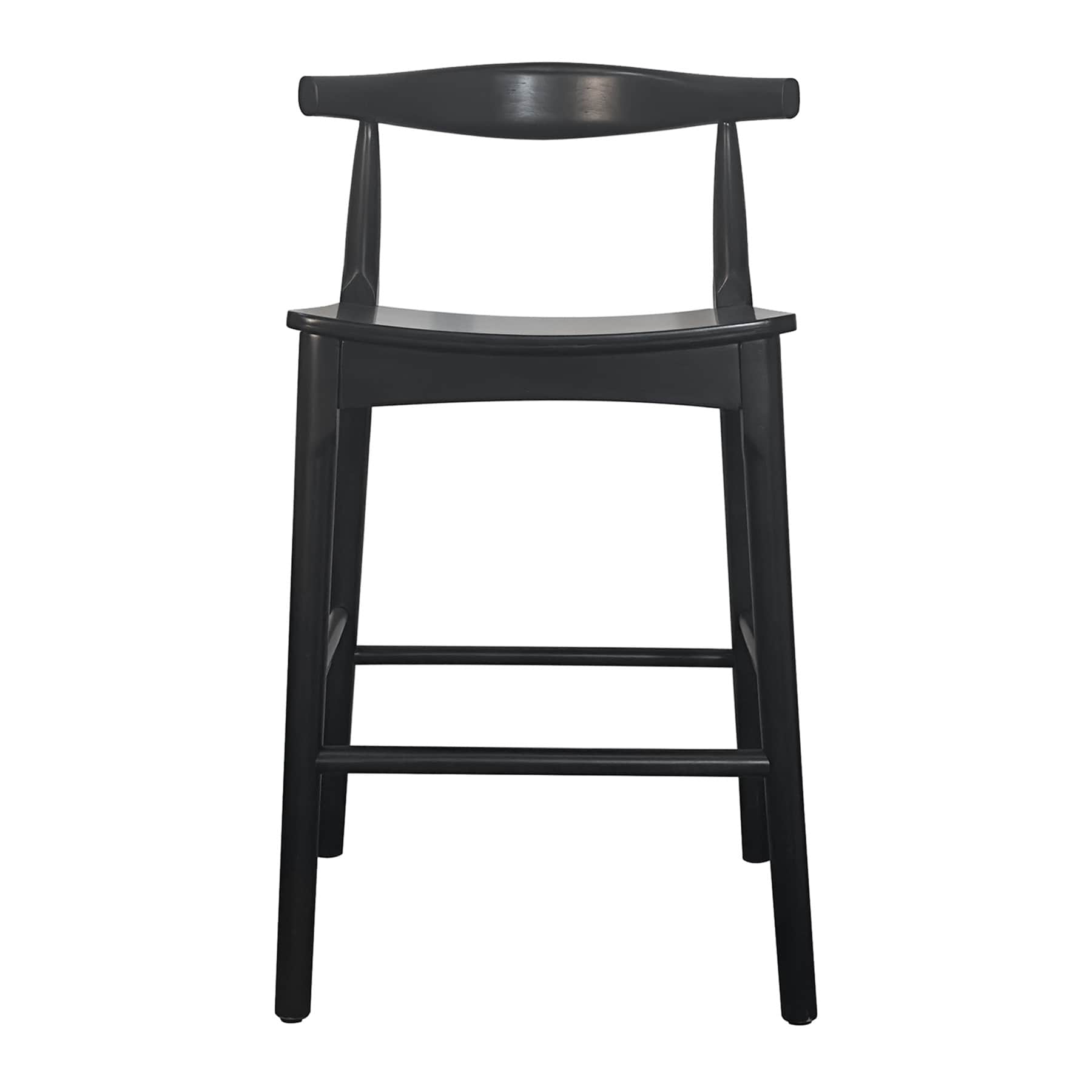 Aurora Wooden Counter Stool, Espresso Finish