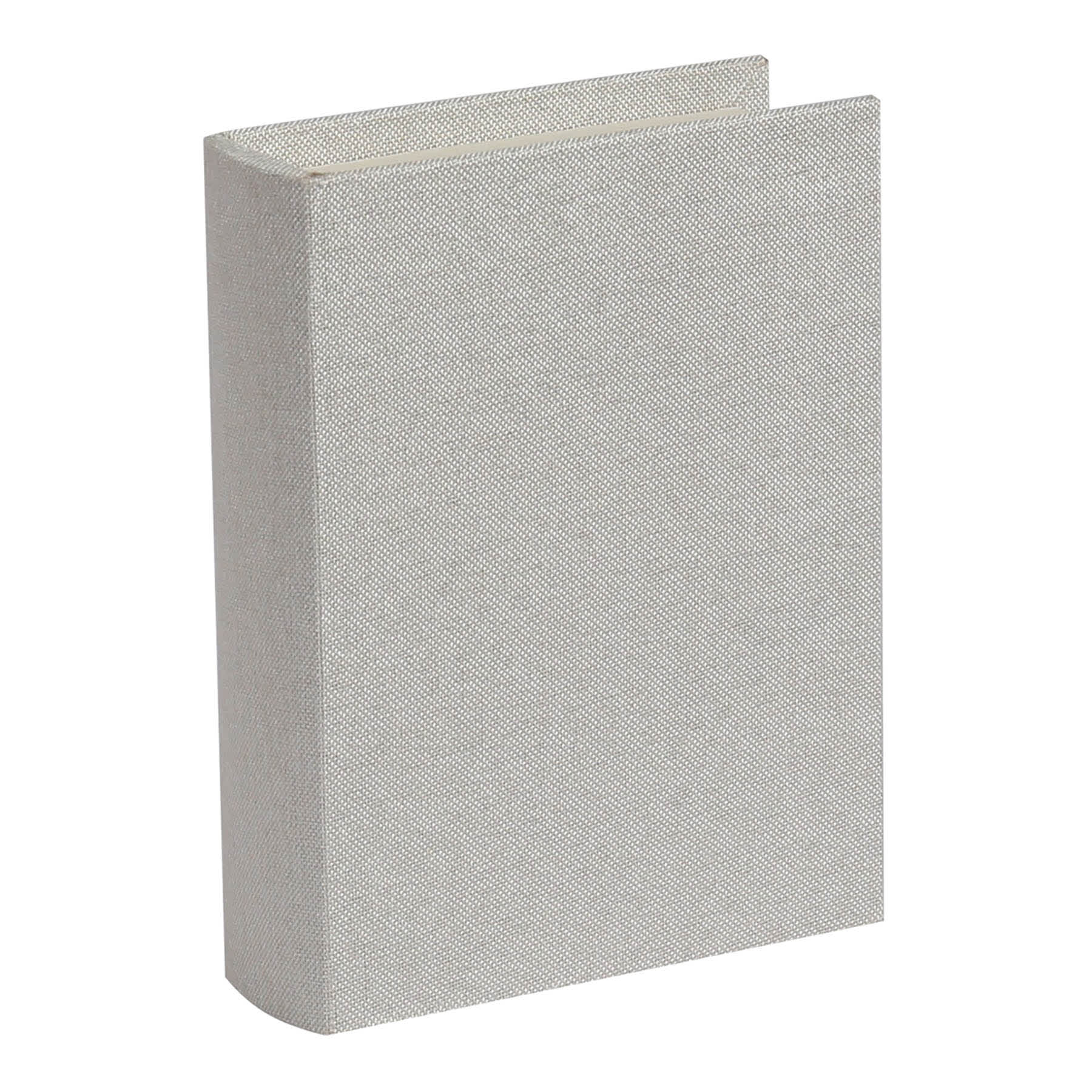 Cream Linen Book Box, 7"