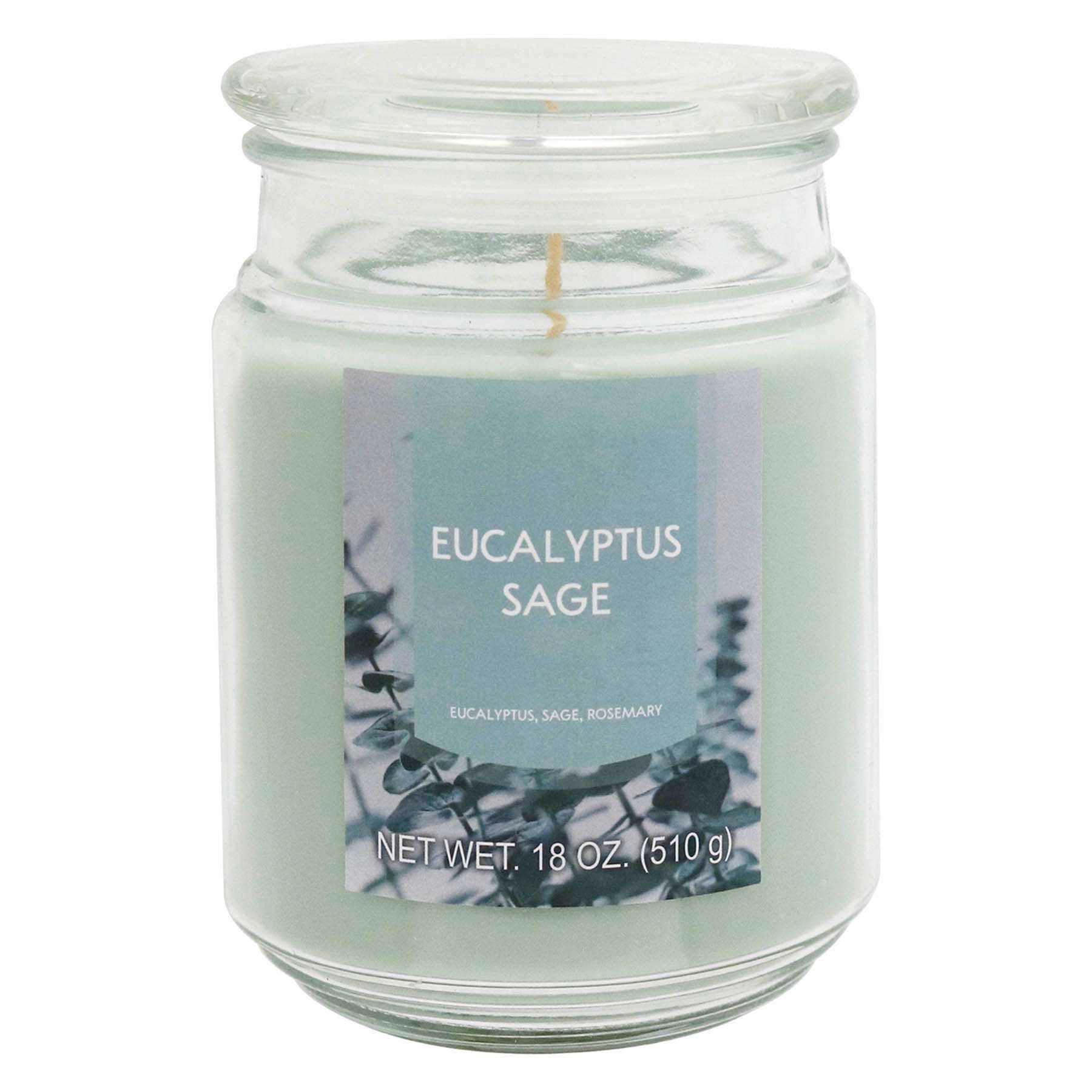 Eucalyptus Sage Scented Jar Candle, 18oz
