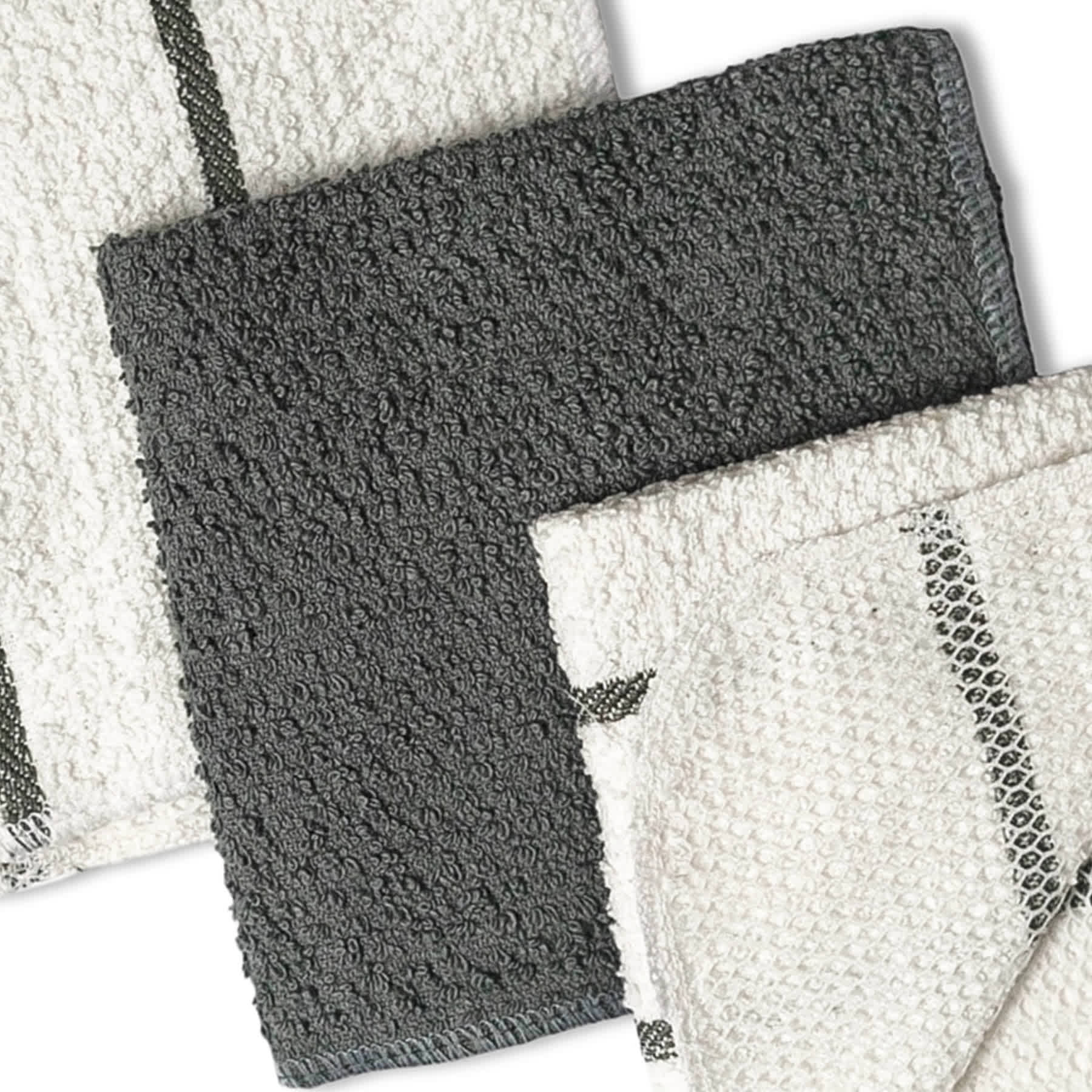Set of 4 Grey Scrubber Dish Cloths