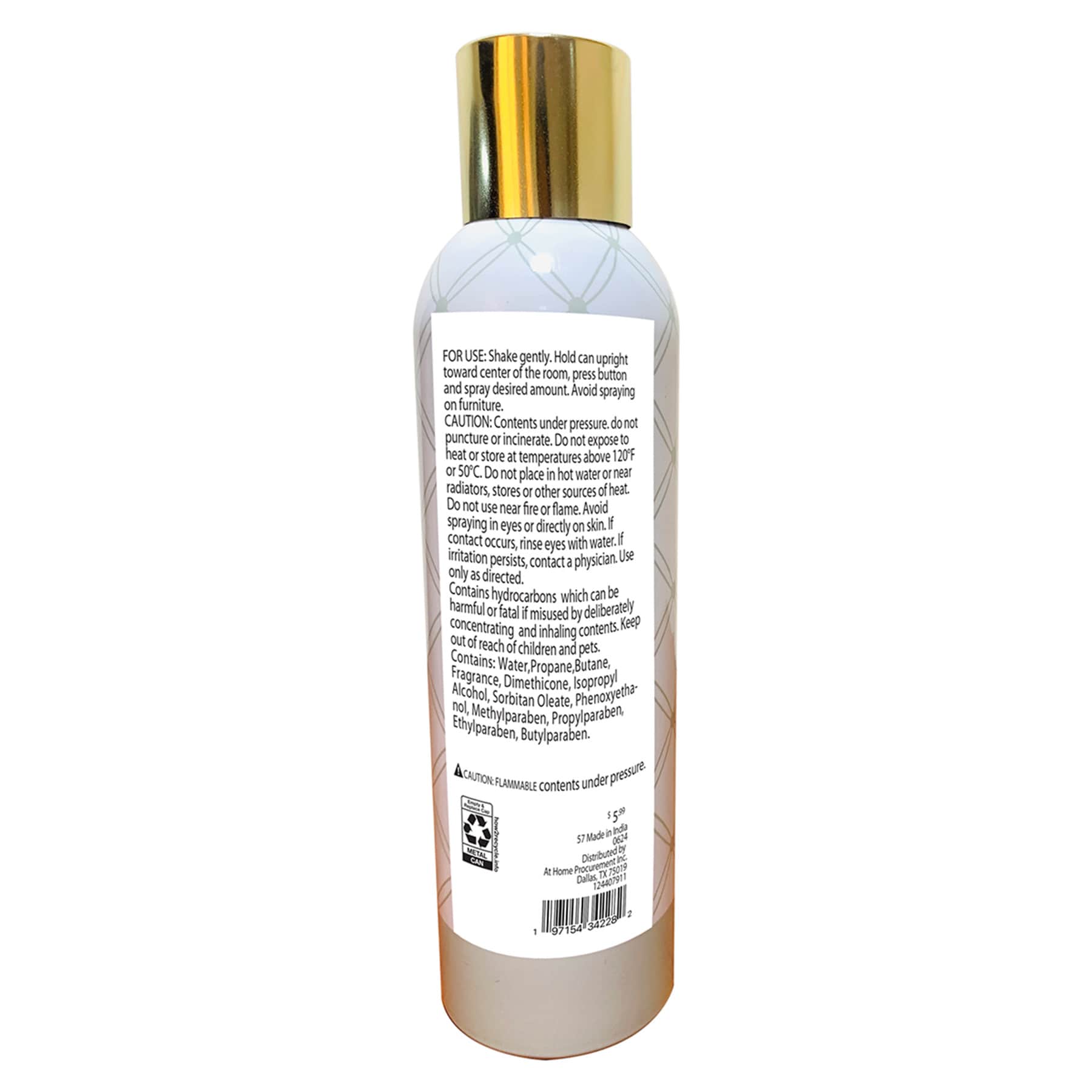 Vanilla Oak Scented Room Spray, 7oz