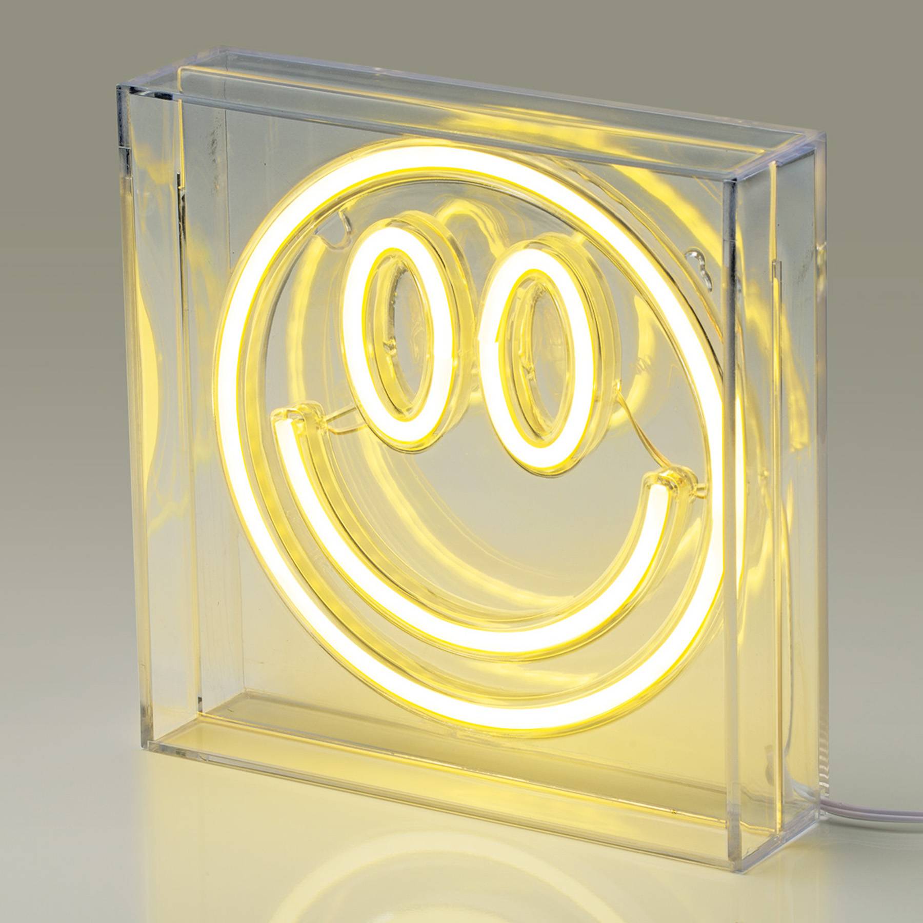 Smiley Face Neon Acrylic Box