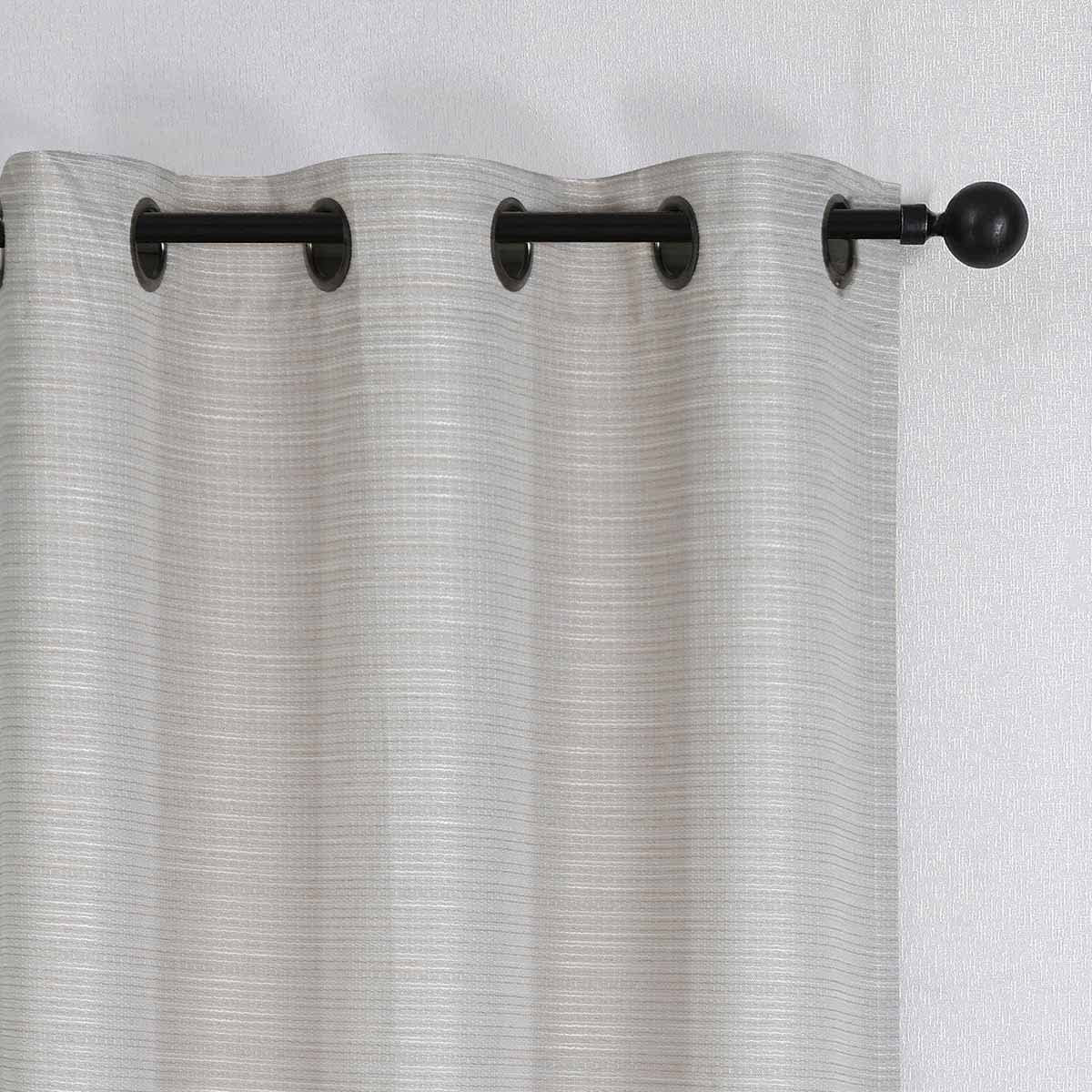 2-Pack Ivory Magnetic Closure Blackout Curtain Panels, 63"