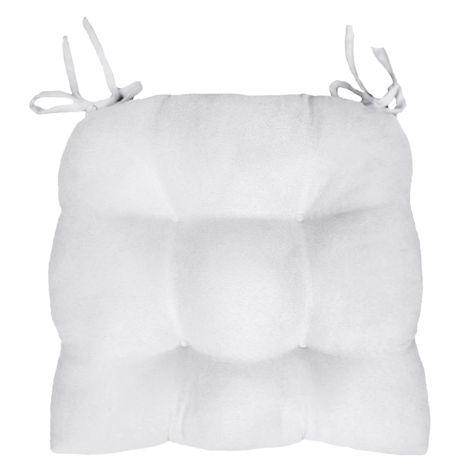 Harbor Mist Faux Suede Chair Cushion, 14x15