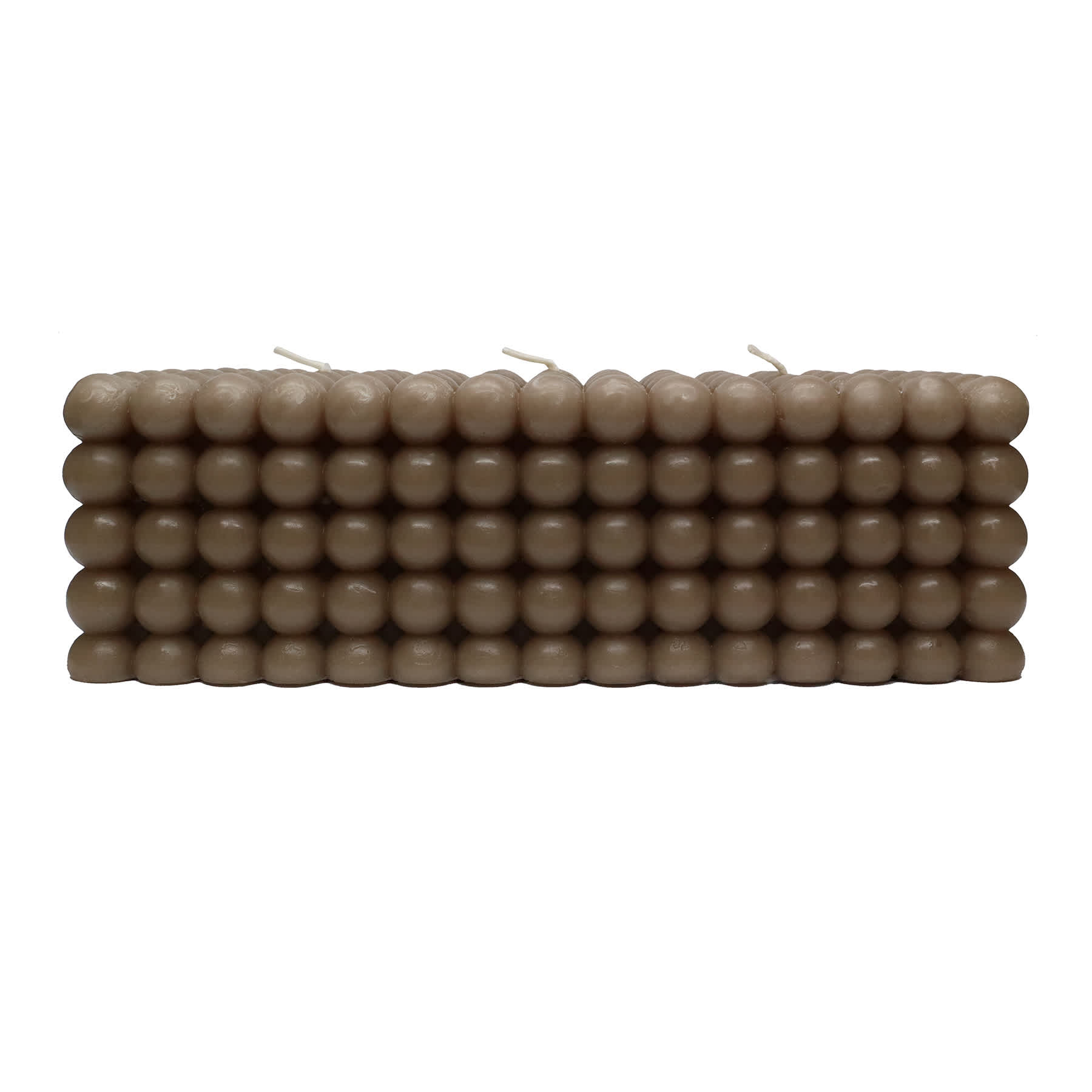 Crosby St. Brown Unscented Bubble Bar Candle, 3x3x8