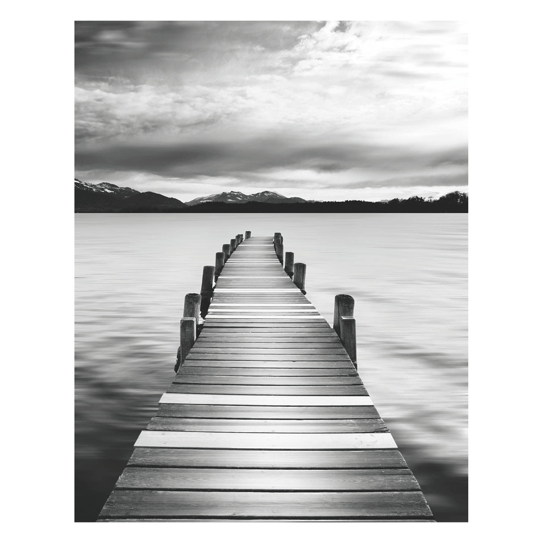 Lake Pier Canvas Wall Art, 16x20