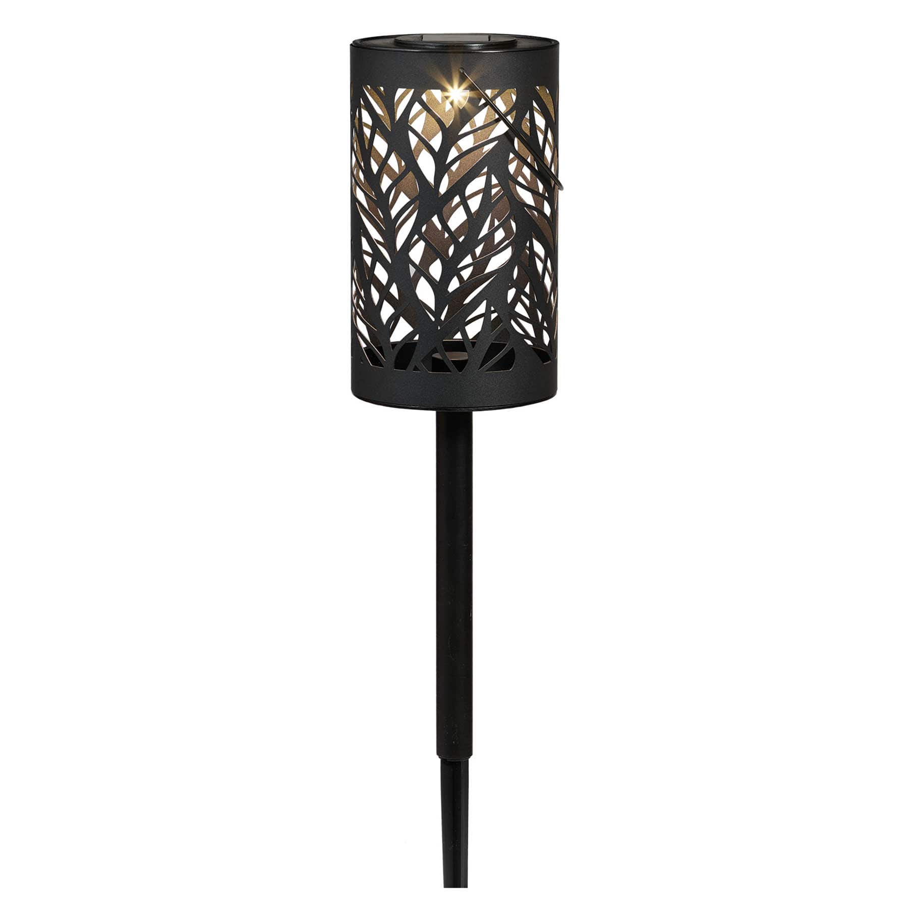 Solar Laser Cut Leaves Lantern Pathway Light