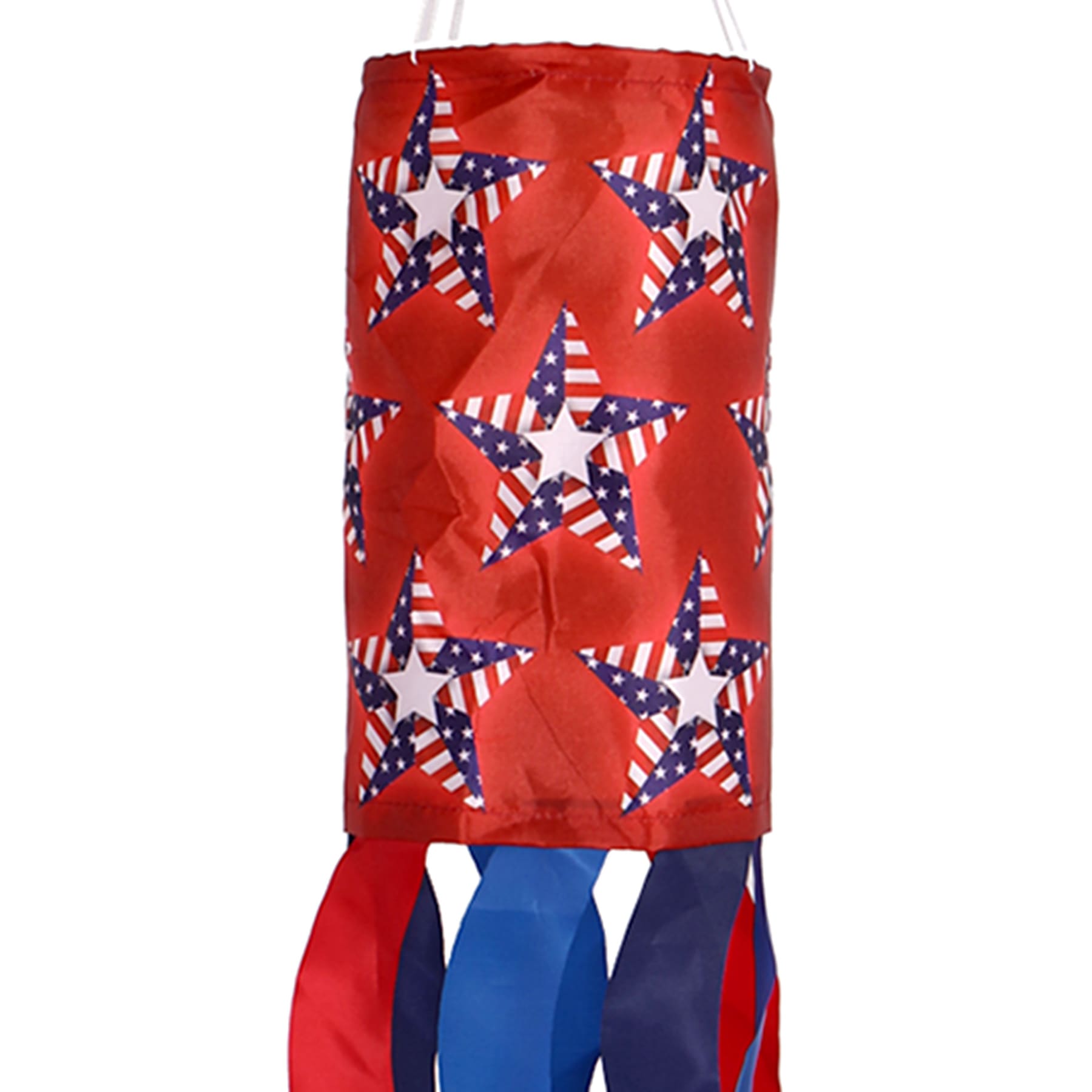 Patriotic Stars Hanging Windsock, 38"