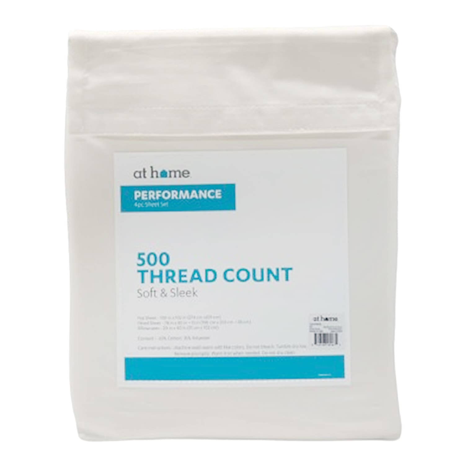 4-Piece Taupe 500 Thread Count Performance Sheet Set, King