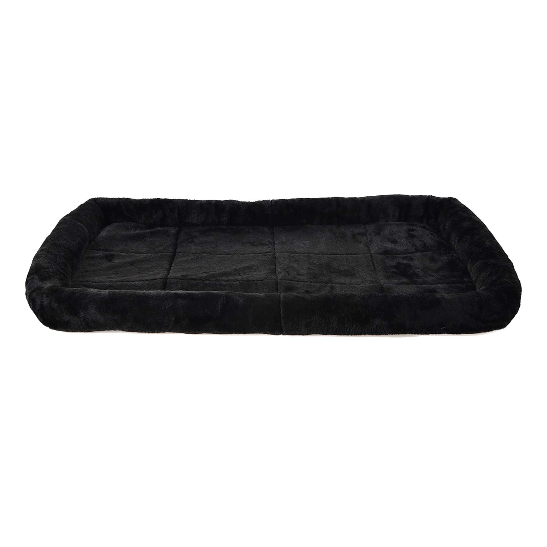 Bolster Black Dog Bed, Large