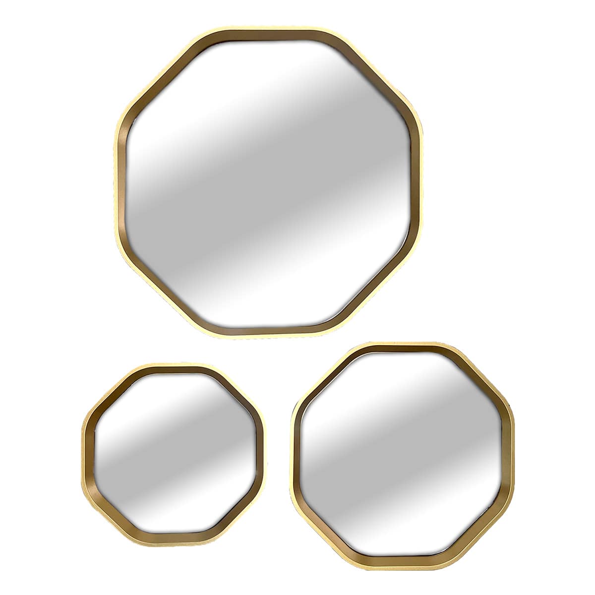 3-Piece Octagon Wall Mirror Set