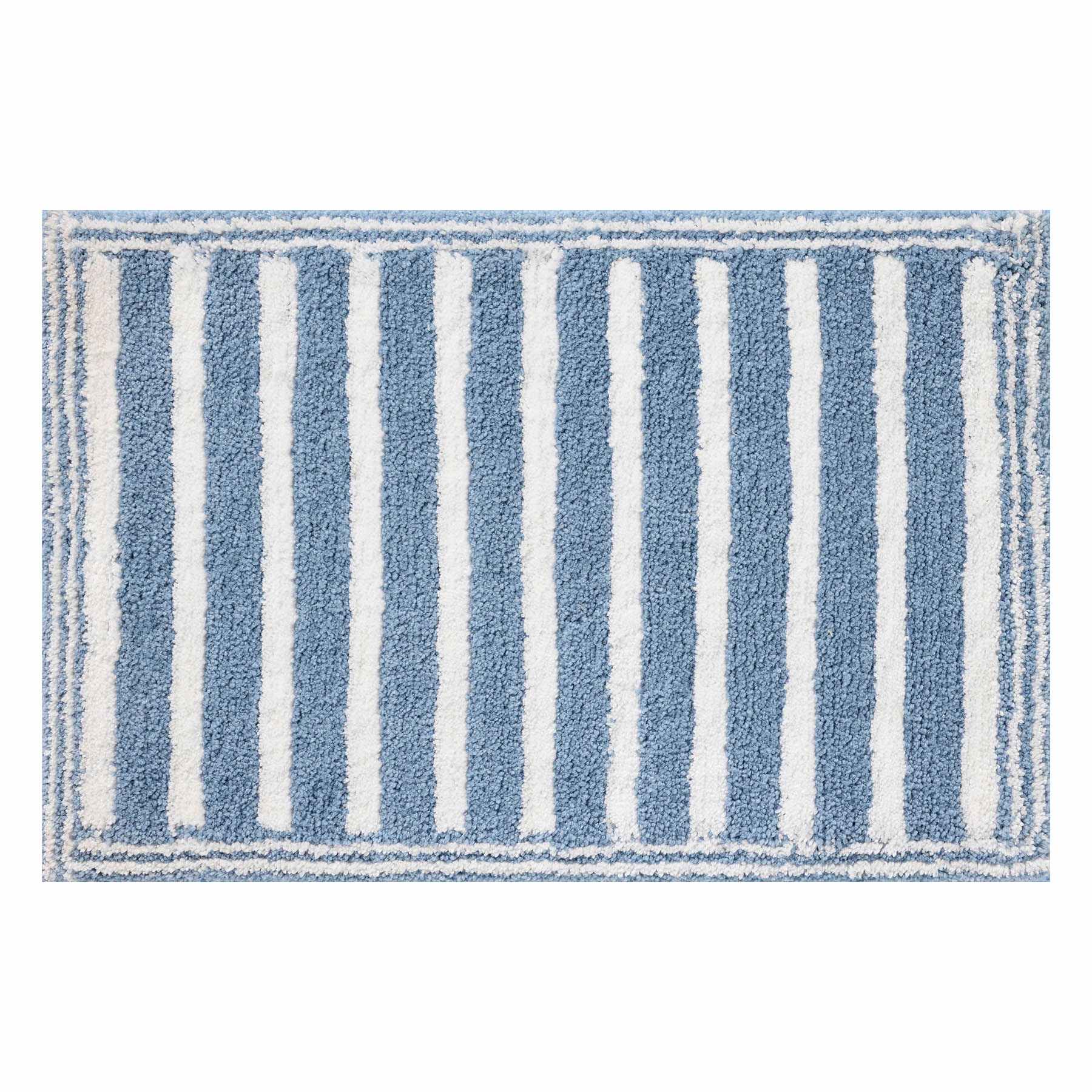 Rockwell Blue Bath Rug, 20x30