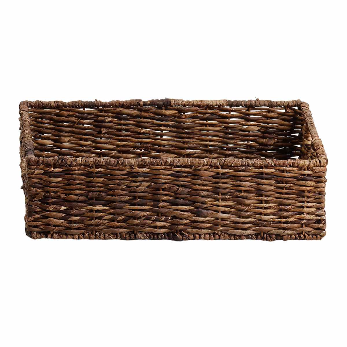 Woven Abaca Under Bed Storage Basket, Medium