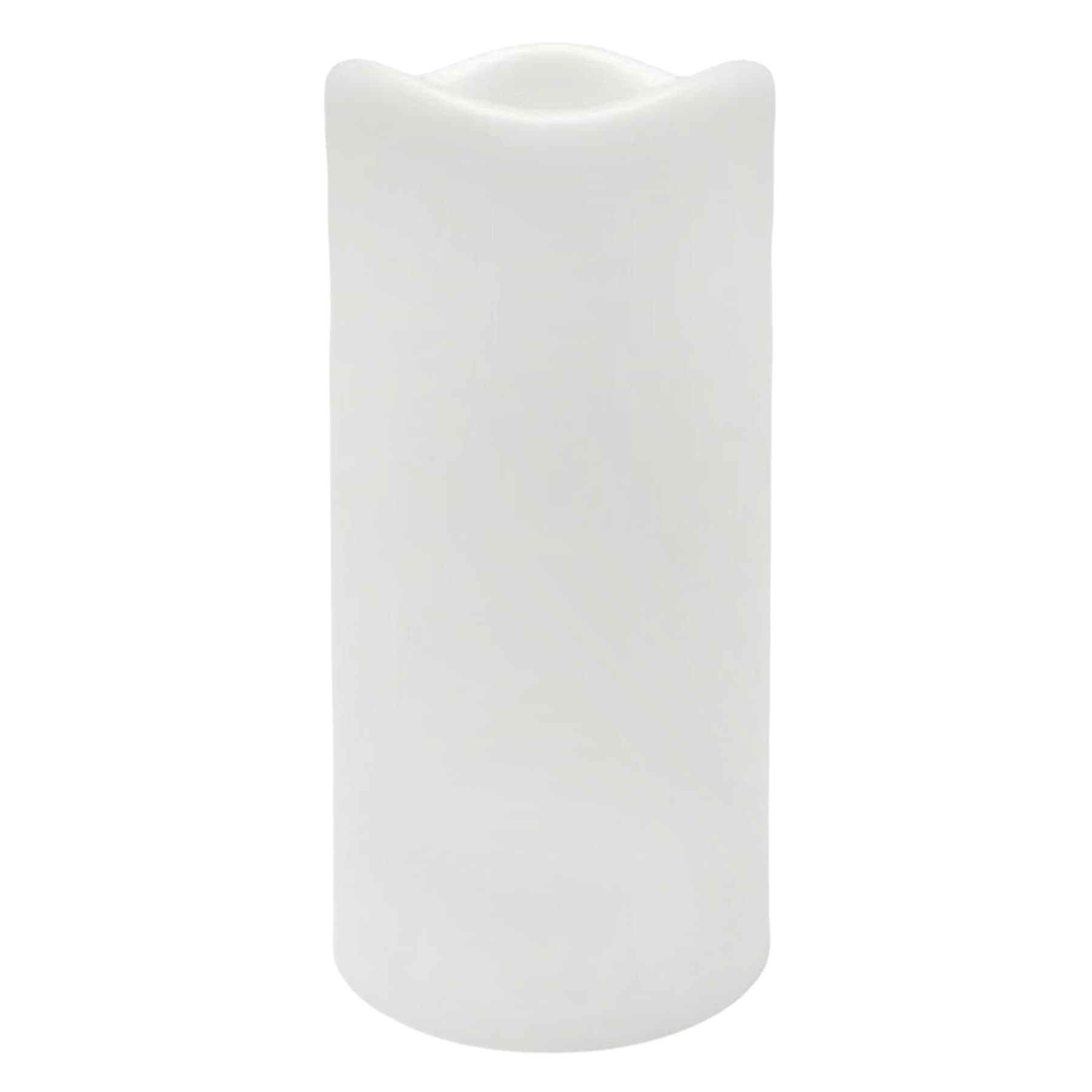 White Pillar Candle, 3x6