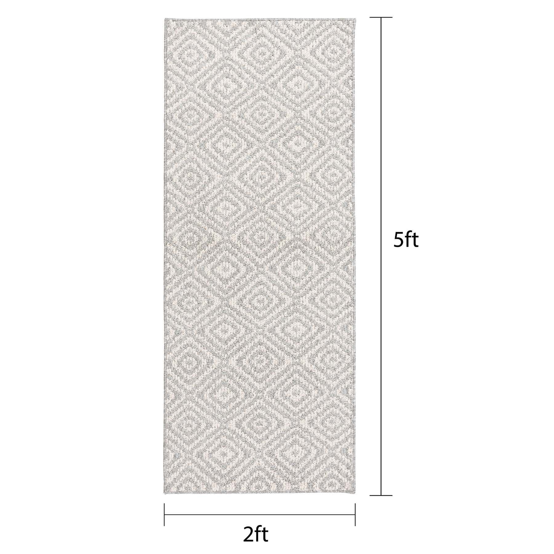 Grey & Ivory Classic Loop Accord Runner, 2x5