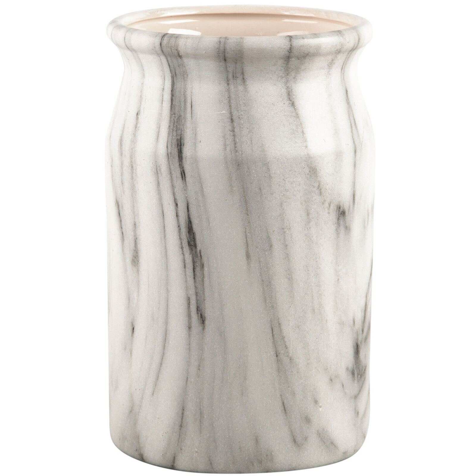 Marbled Stoneware Utensil Crock