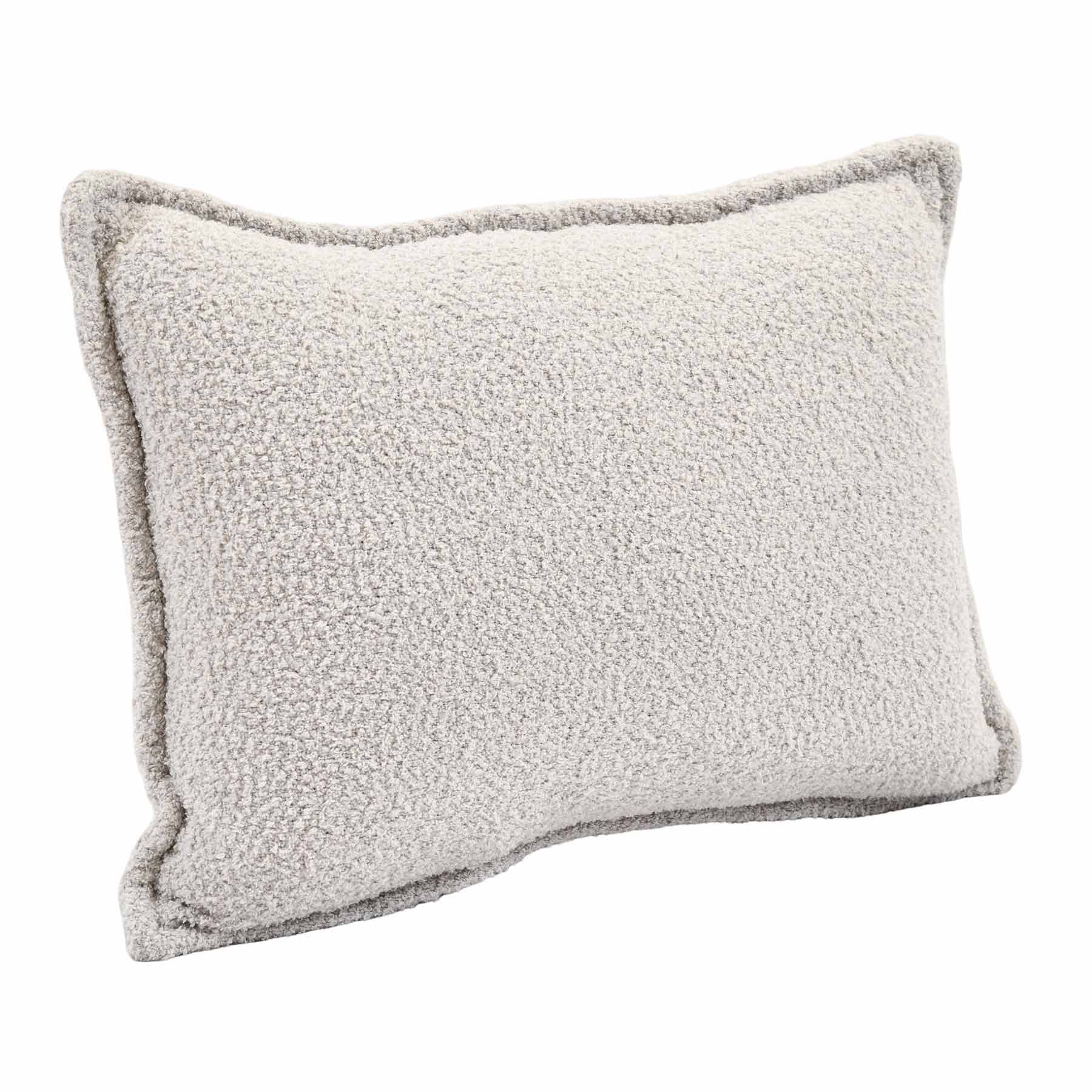 Crosby St. Grey Soft Textured Boucle Throw Pillow, 14x20