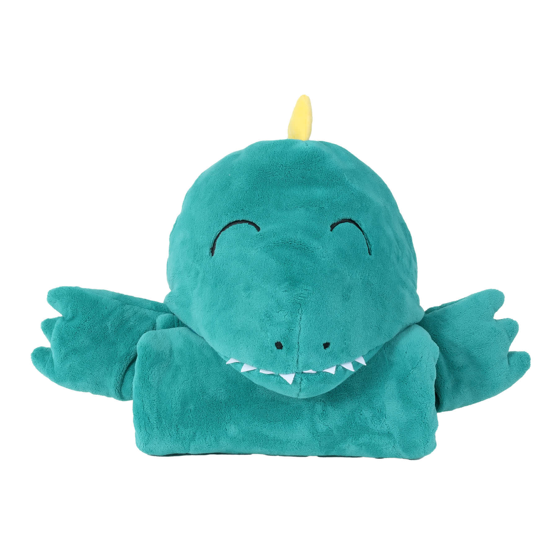 Tiny Dreamers Dinoskater Dino Hooded Throw Blanket, 40x50