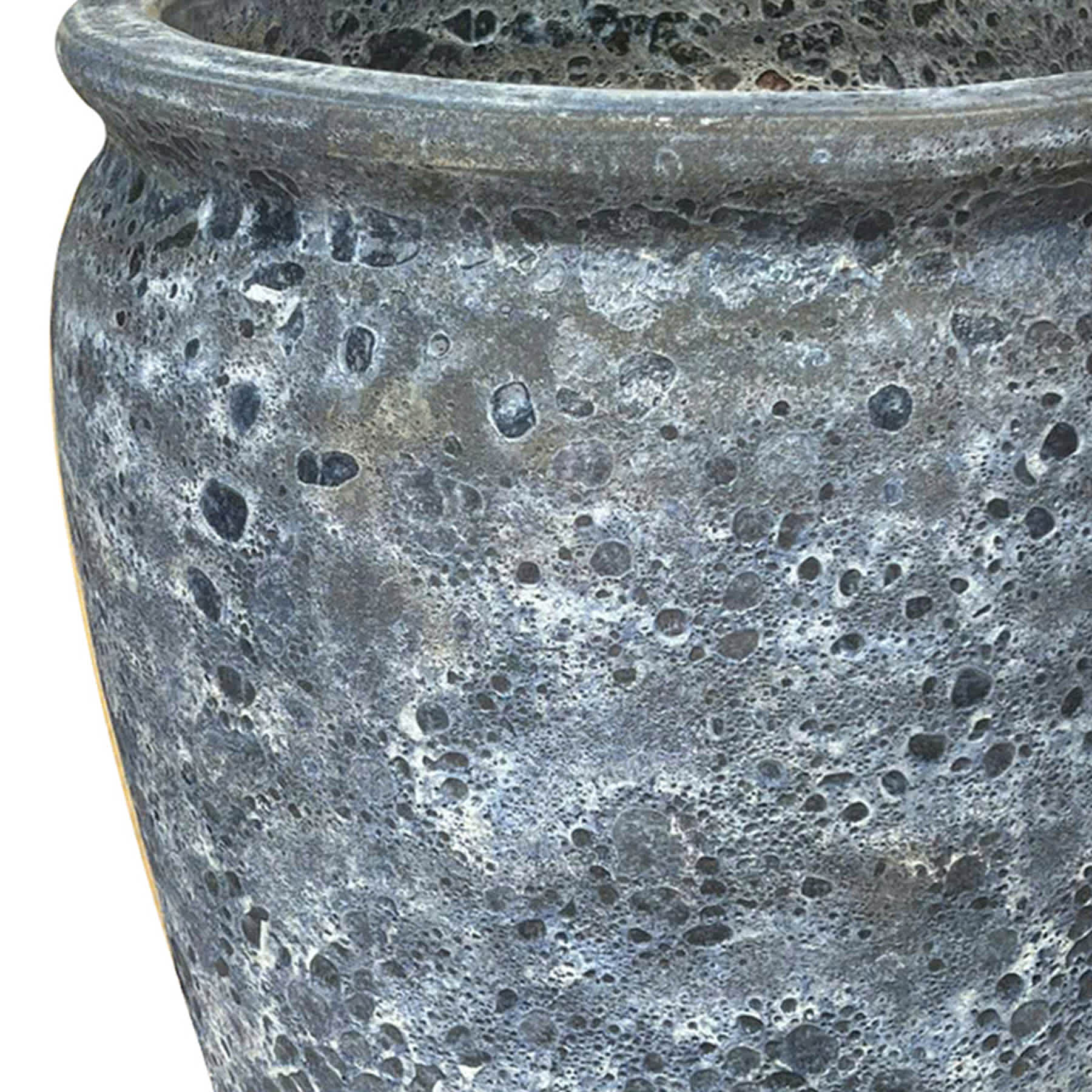 Arcadia Blue Lava Outdoor Planter, Small