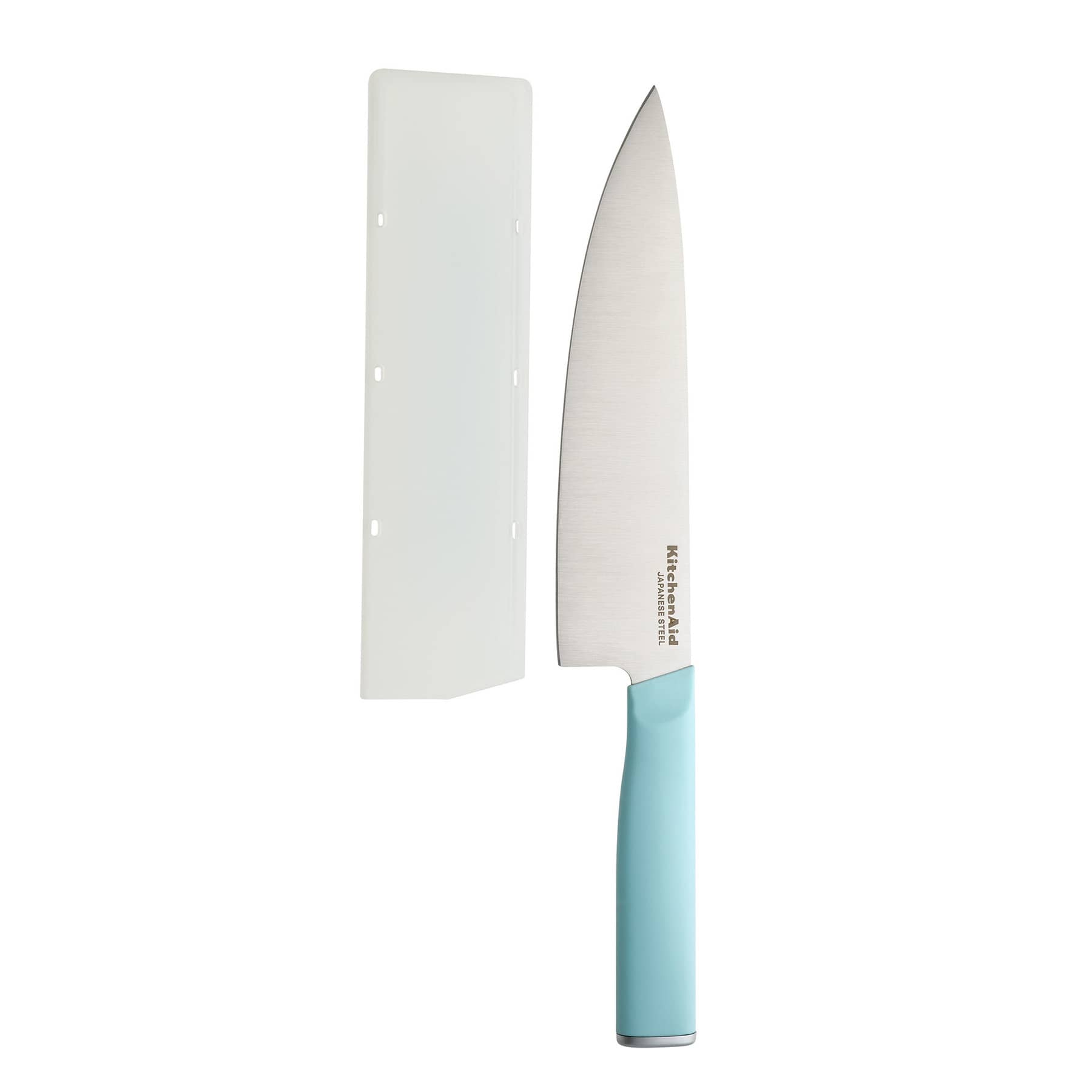 KitchenAid Classic Mineral Water Blue Chef Knife with Sheath, 8"
