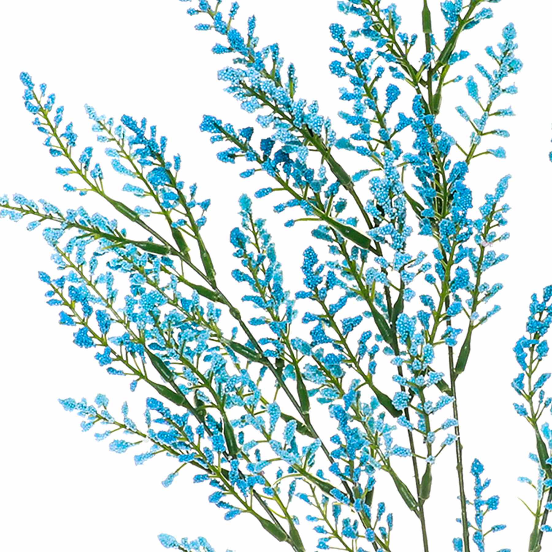7-Head Blue Astilbe Floral Bush, 19"