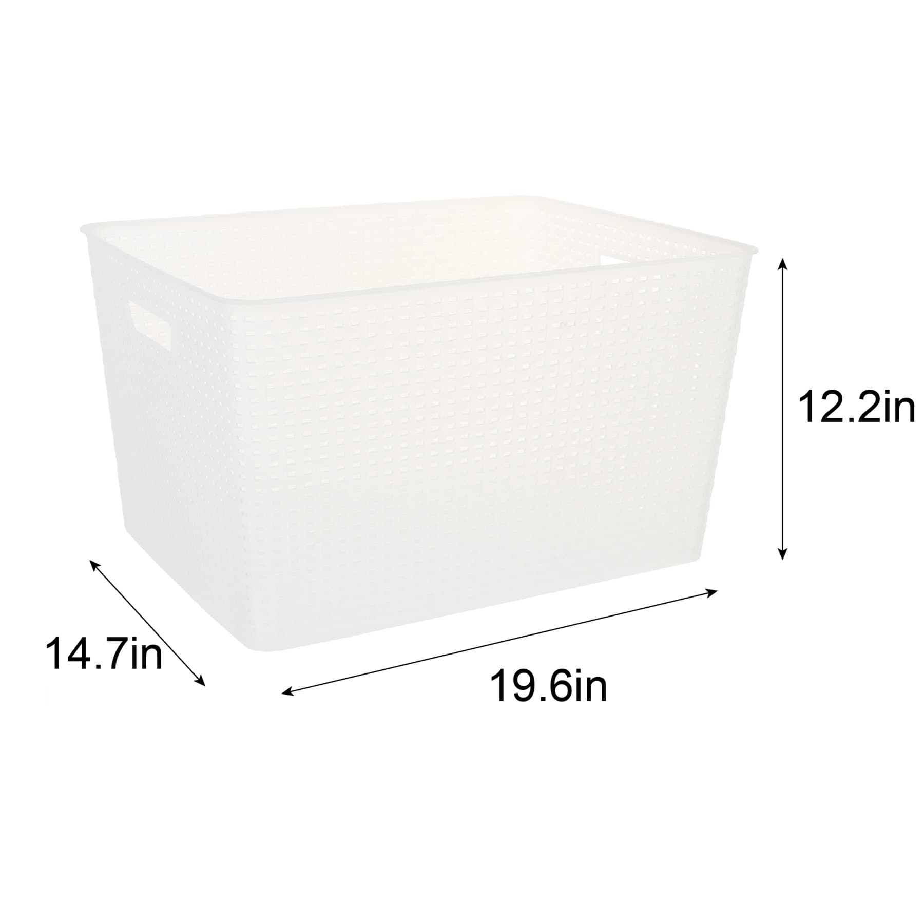 Crossover Weave Basket XXL Clear