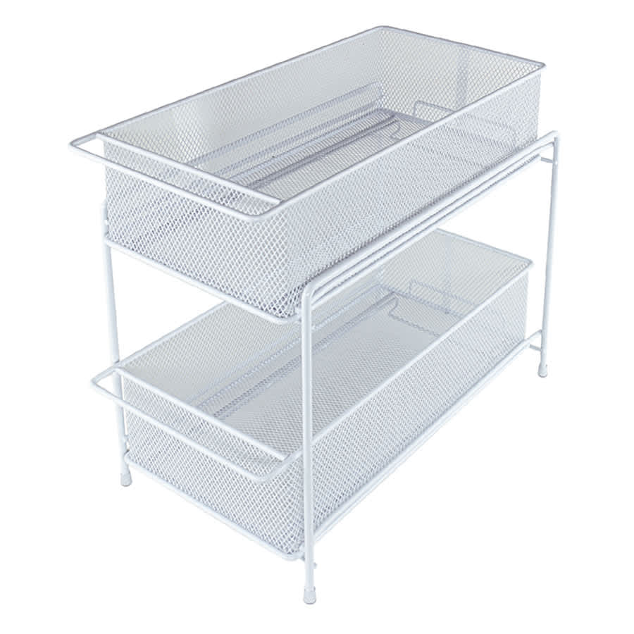 Under the Sink Storage Organizer, White