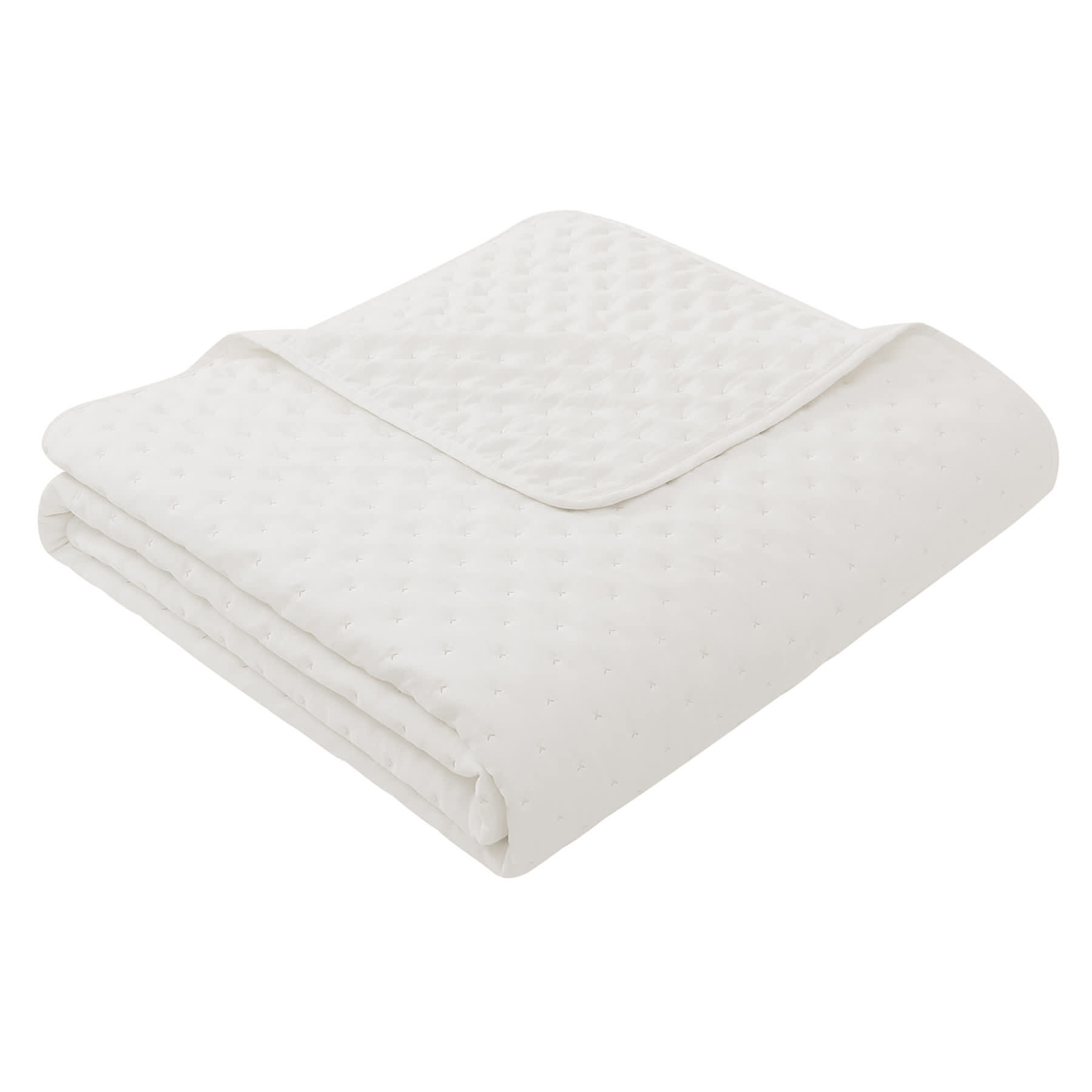 Tiny Dreamers 2-Piece White Washed Pinsonic Quilt Set, Twin/Twin XL