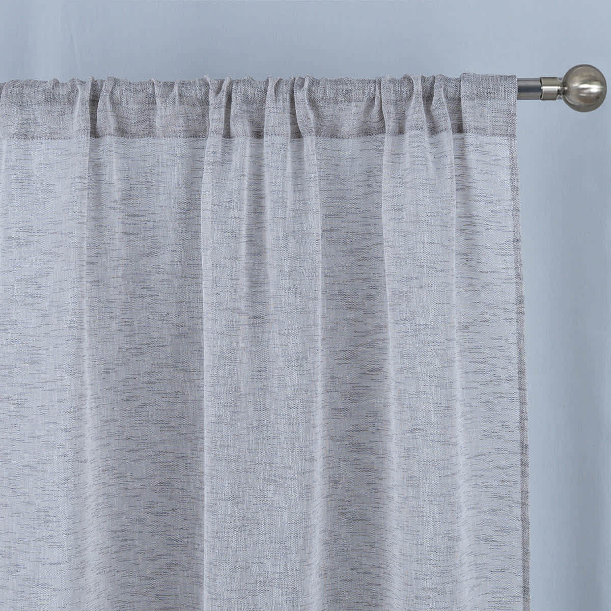 Legacy Grey Sheer Curtain Panel, 84"