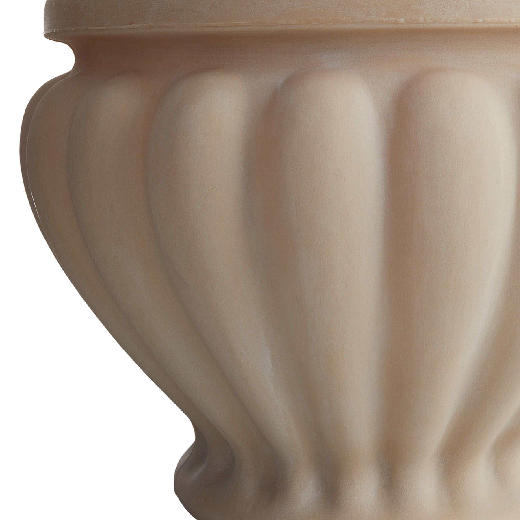 Providence Antique White Fluted Urn Planter, Extra Large