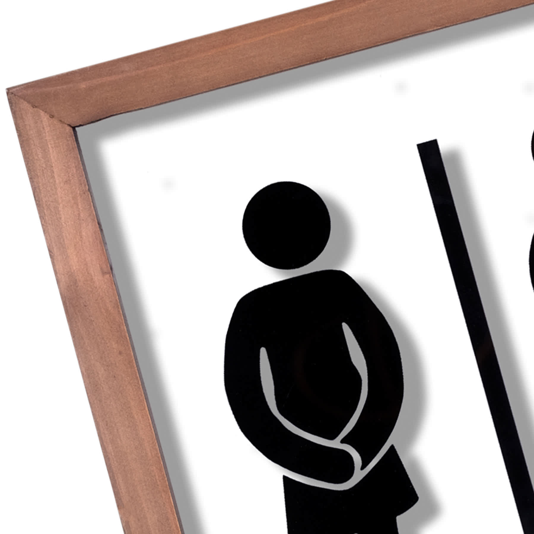 Women & Men Bathroom Wall Decor, 10"