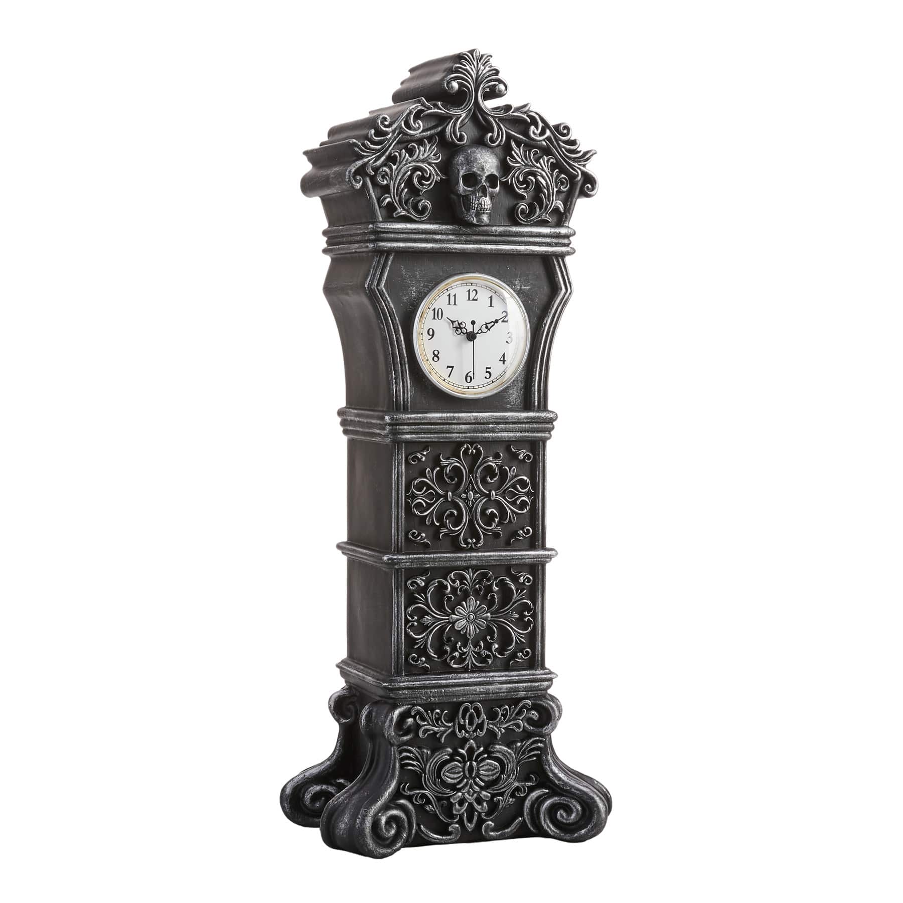 Midnight Shadows Black Halloween Clock, 27"
