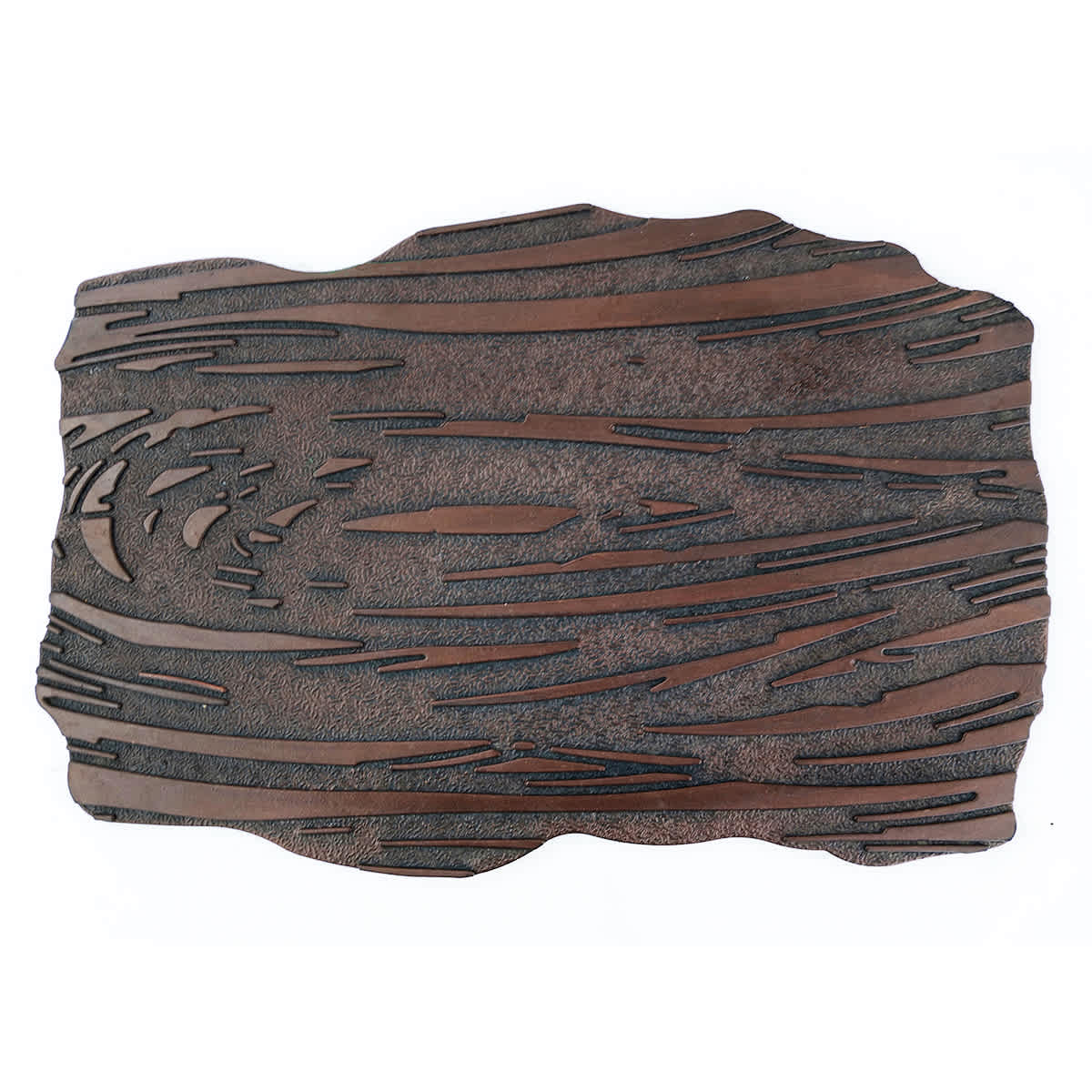 Wooden Finish Outdoor Garden Tile Stepping Stone, 12x18